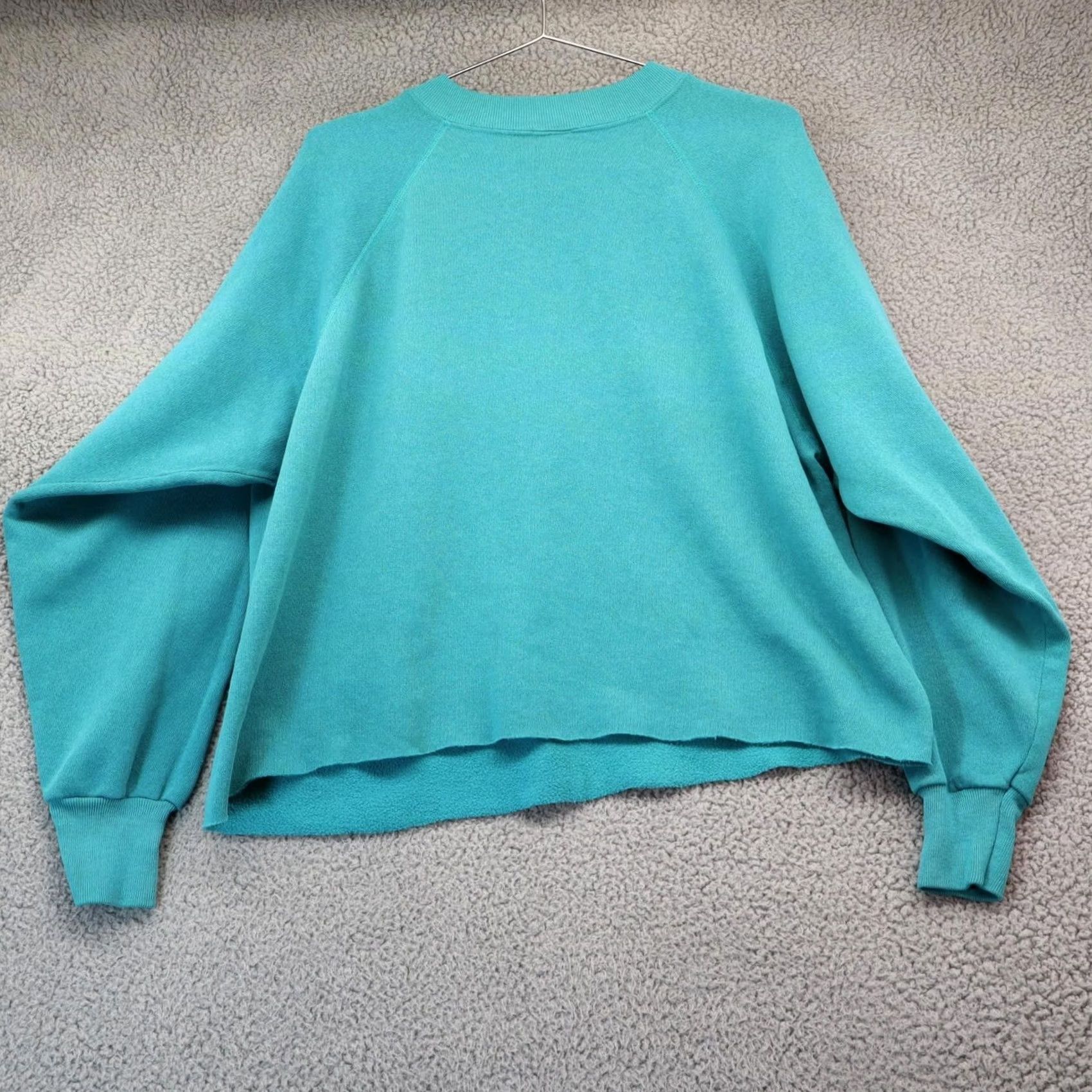 Vintage VINTAGE Ultra Sweats Sweater Women 2XL Distress 90s Baggy Over Crew Neck Long Sleeve Green Wool Knit Pullover Casual Fall Womens Size XXL / US 16-18 / IT 52-54 - 8 Thumbnail