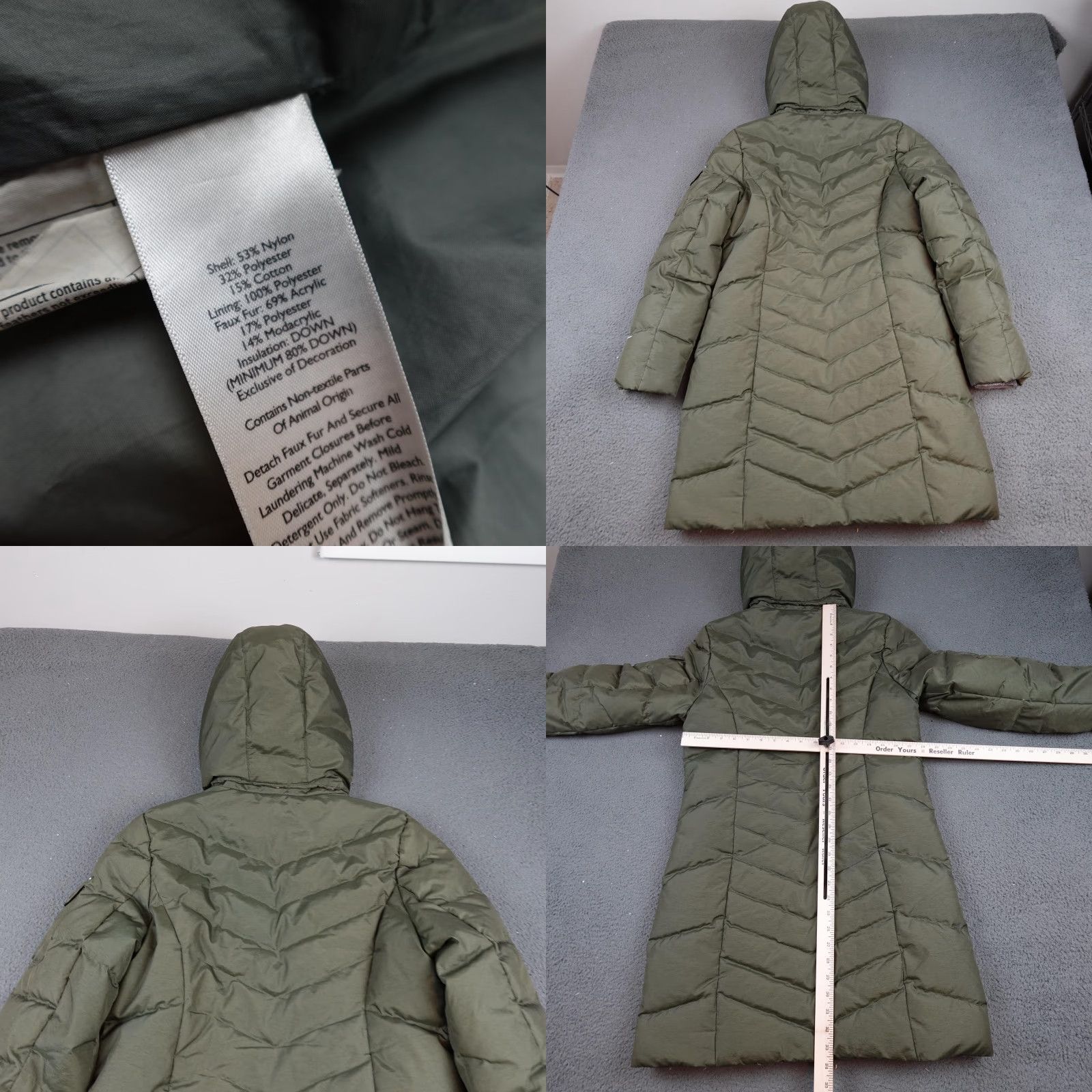 Eddie Bauer Eddie Bauer Sun Valley Jacket Womens Medium Green Hooded Long Down Puffer Size M / US 6-8 / IT 42-44 - 8 Thumbnail