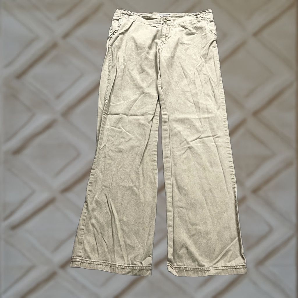 Vintage Columbia Pants Womens 8 Chino Brown Mid Rise Straight Leg Casual Cotton 32x30 Size 30" / US 8 / IT 44 - 1 Thumbnail