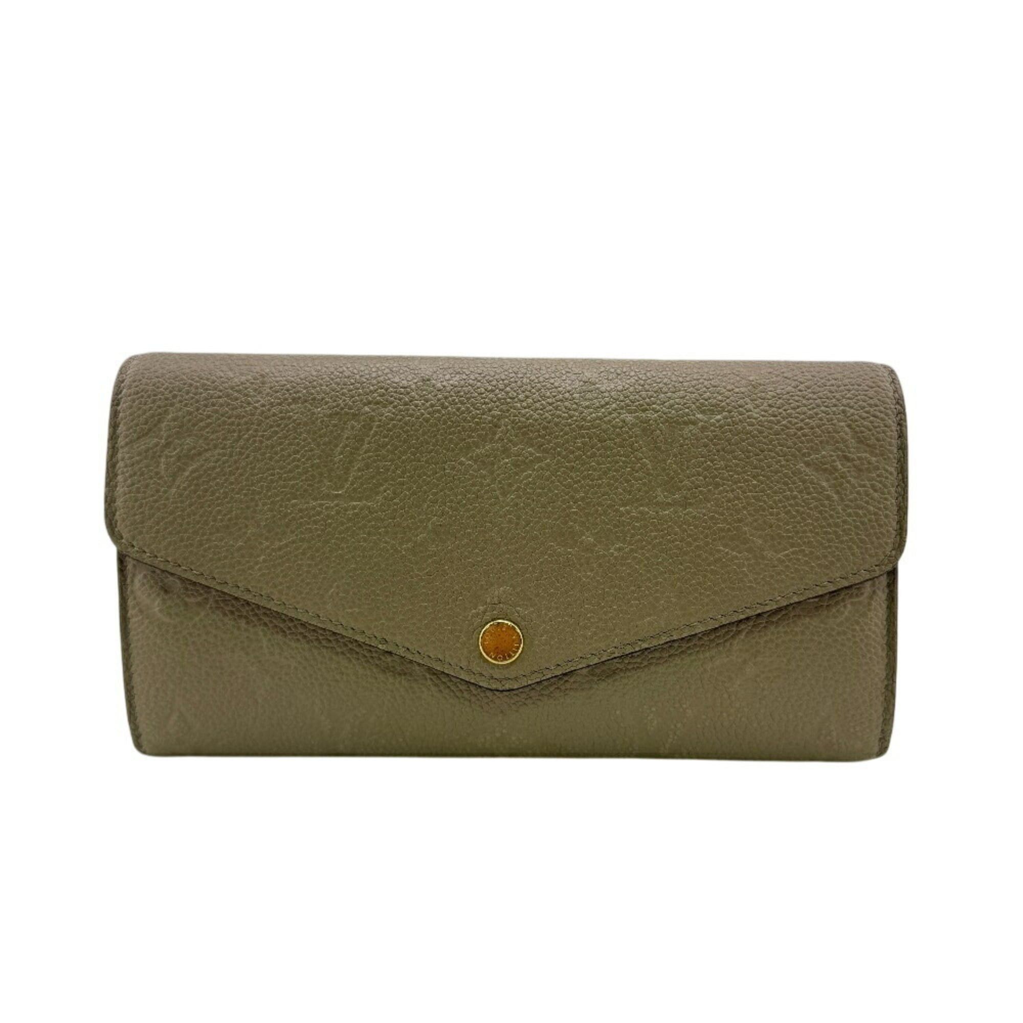 Louis Vuitton LOUIS VUITTON M82256 Portefeuille Sarah Monogram Empreinte Long Wallet, Beige, Women's Size ONE SIZE - 1 Thumbnail