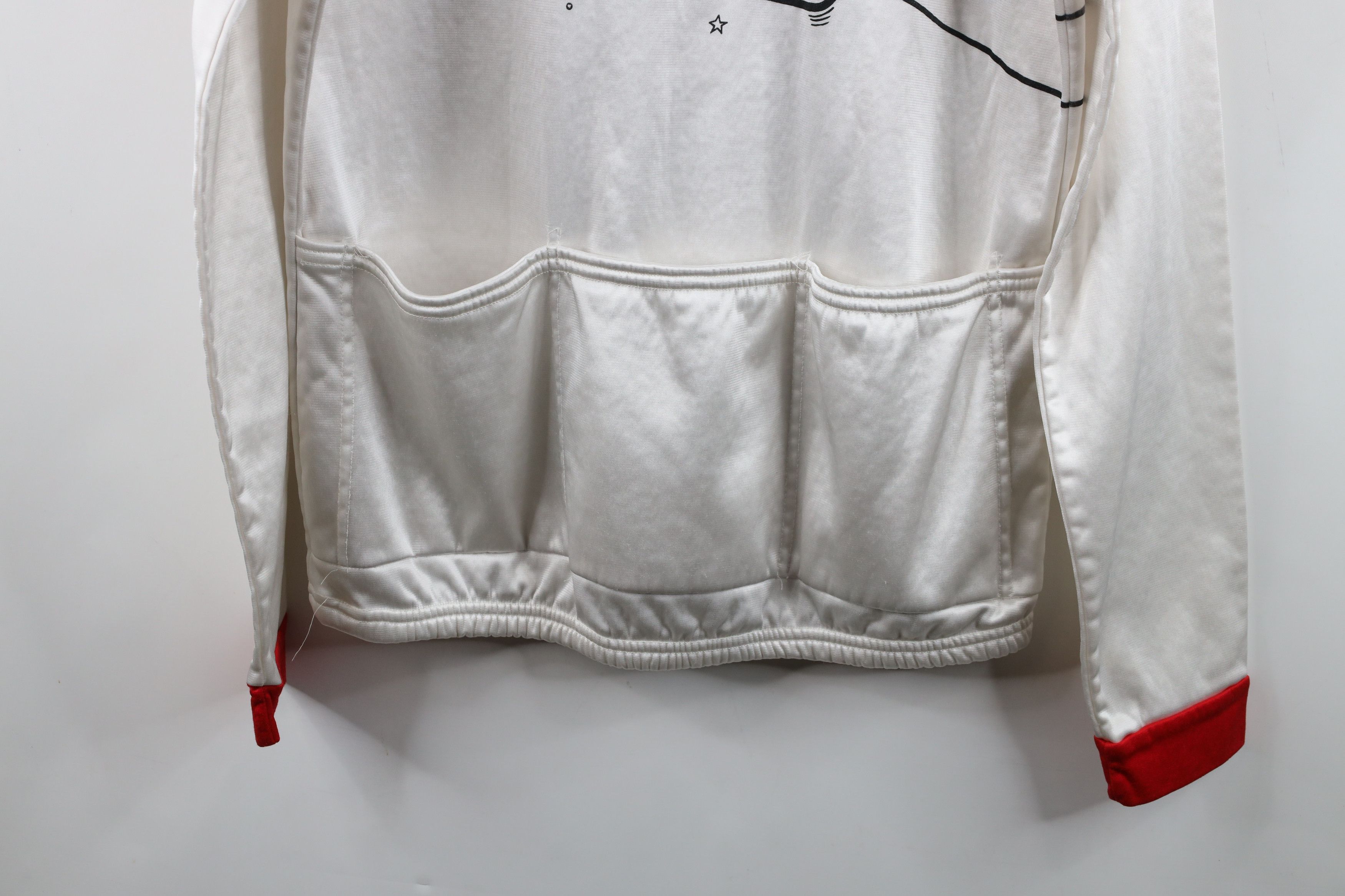 Vintage Vintage 90s Christmas Santa Claus Fleece Cycling Jersey Size US XL / EU 56 / 4 - 14 Thumbnail