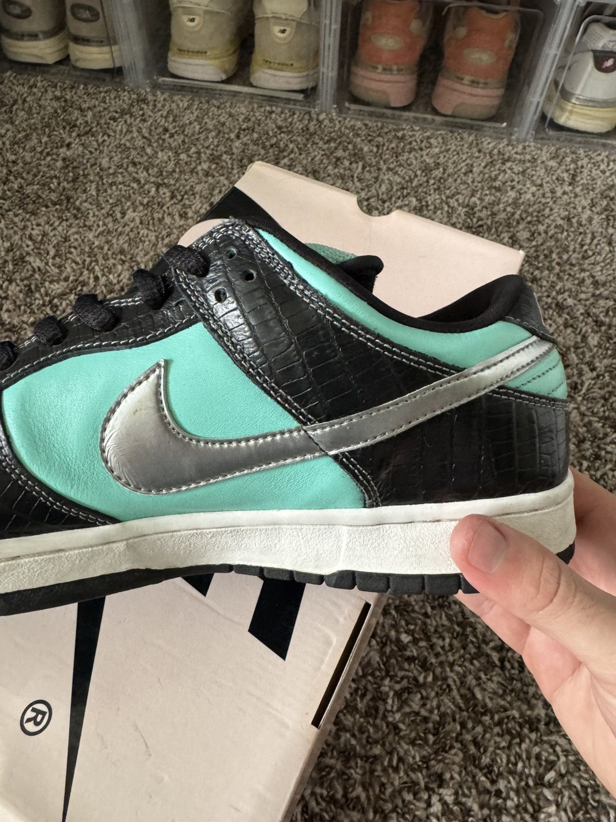 Nike SB Nike SB Dunk Low Pro x Diamond Supply Co. Tiffany Size 12 Size US 12 / EU 45 - 9 Thumbnail