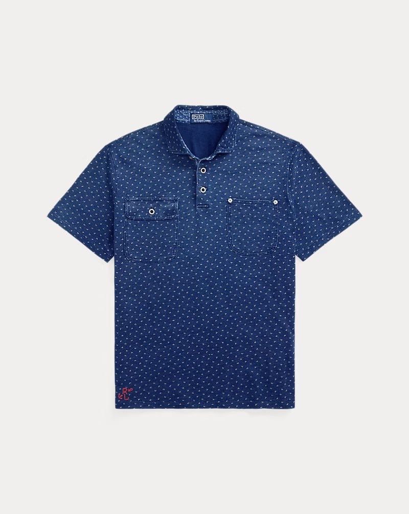 Polo Ralph Lauren Vintage RRL Polo Ralph Lauren Indigo Pocket Jersey Shirt Size US XL / EU 56 / 4 - 1 Thumbnail