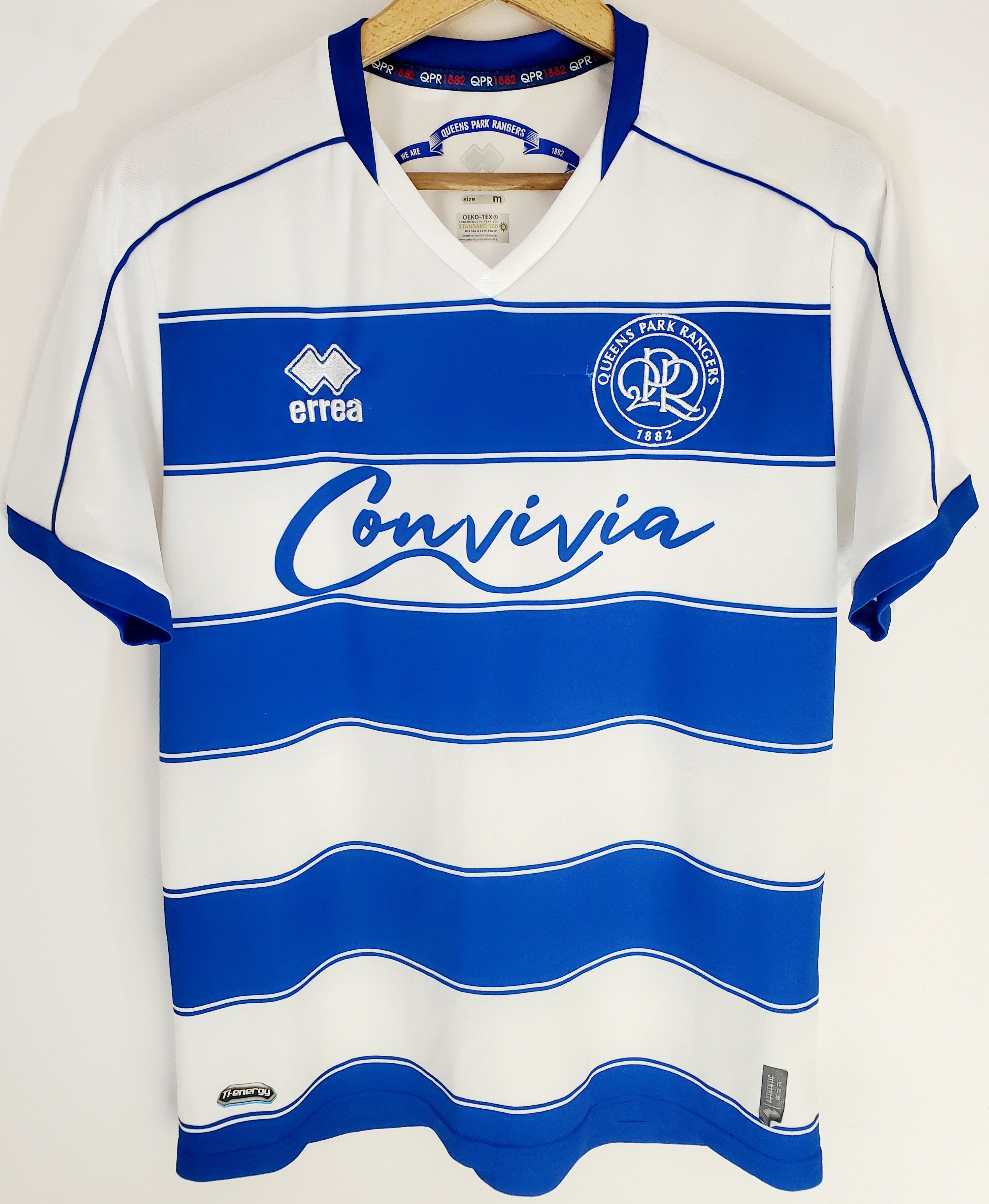 Errea Queens Park Rangers home soccer jersey 2022 2023 size M Size US M / EU 48-50 / 2 - 1 Thumbnail