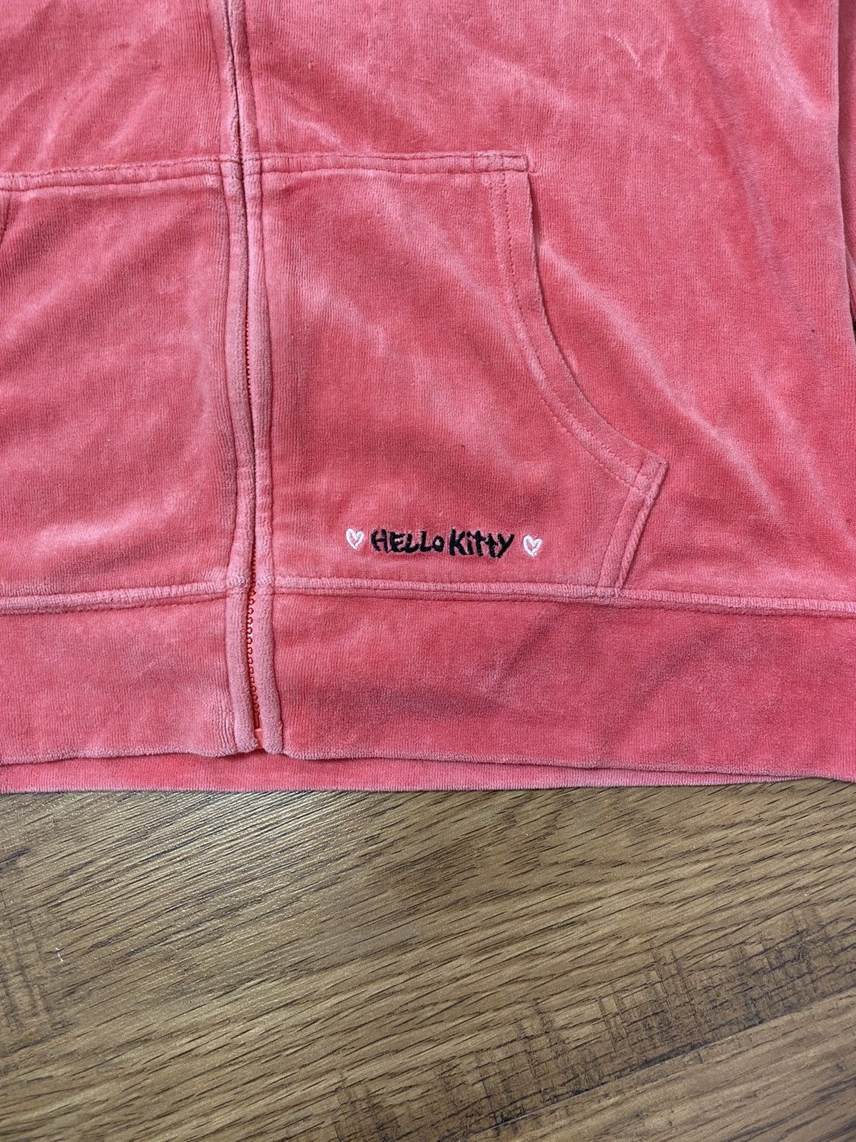 Cartoon Network HELLO KITTY VELOUR 2000s STYLE ZIP HOODIE Size L / US 10 / IT 46 - 5 Thumbnail