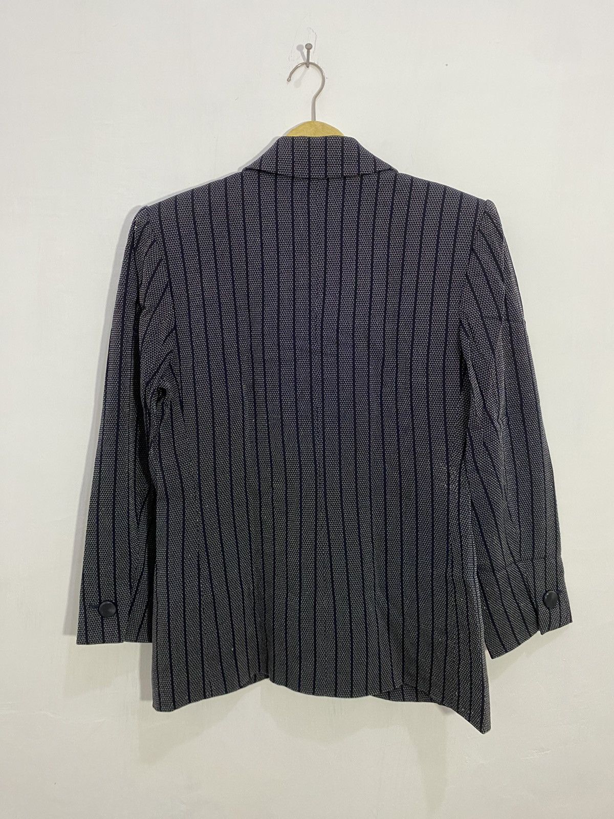 Saint Laurent Paris 💥Grey Stripe💥Yves Saint Laurent Blazer Size M / US 6-8 / IT 42-44 - 12 Thumbnail