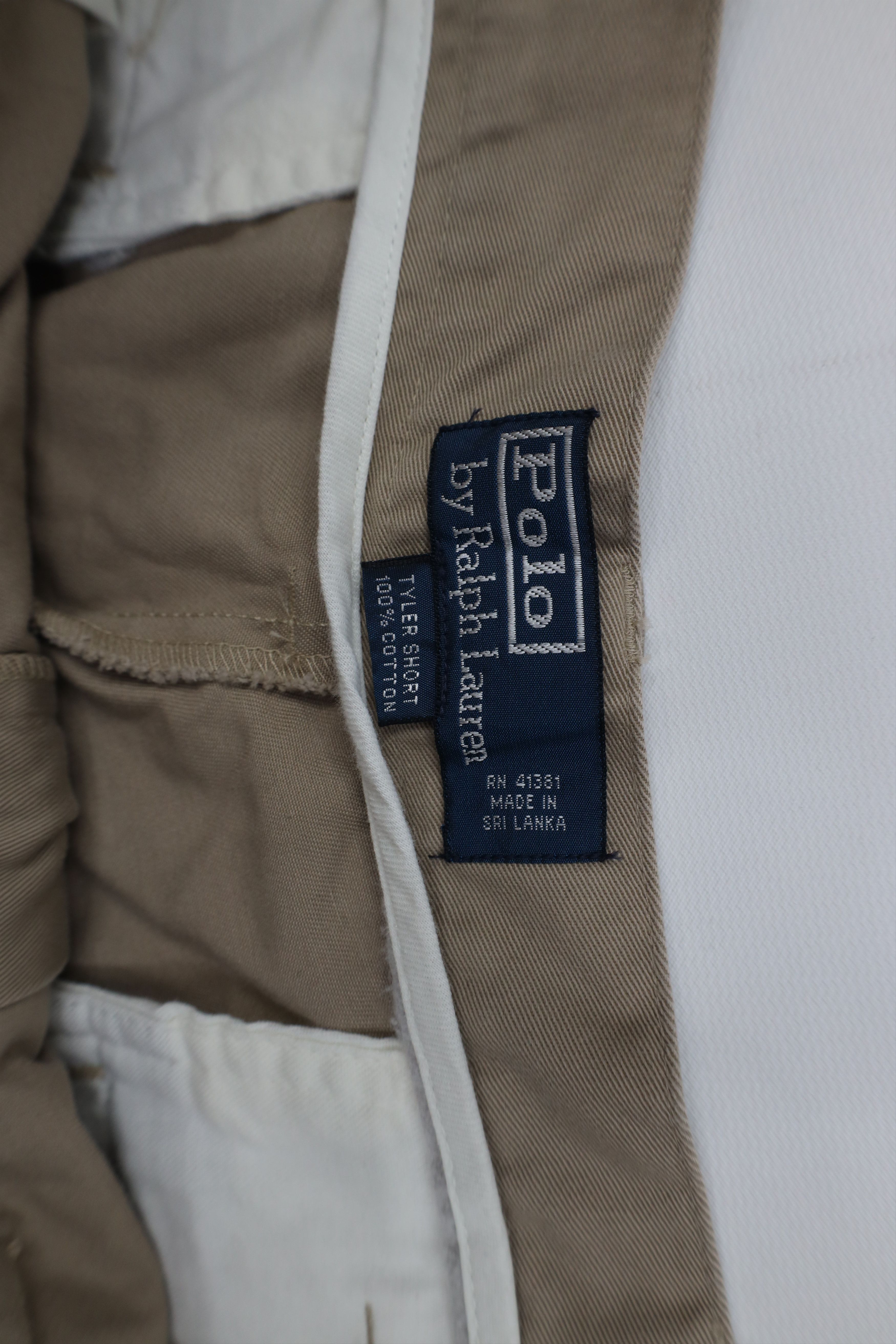Polo Ralph Lauren Vintage 90s Ralph Lauren Above Knee Chino Shorts Beige Size US 36 / EU 52 - 7 Thumbnail
