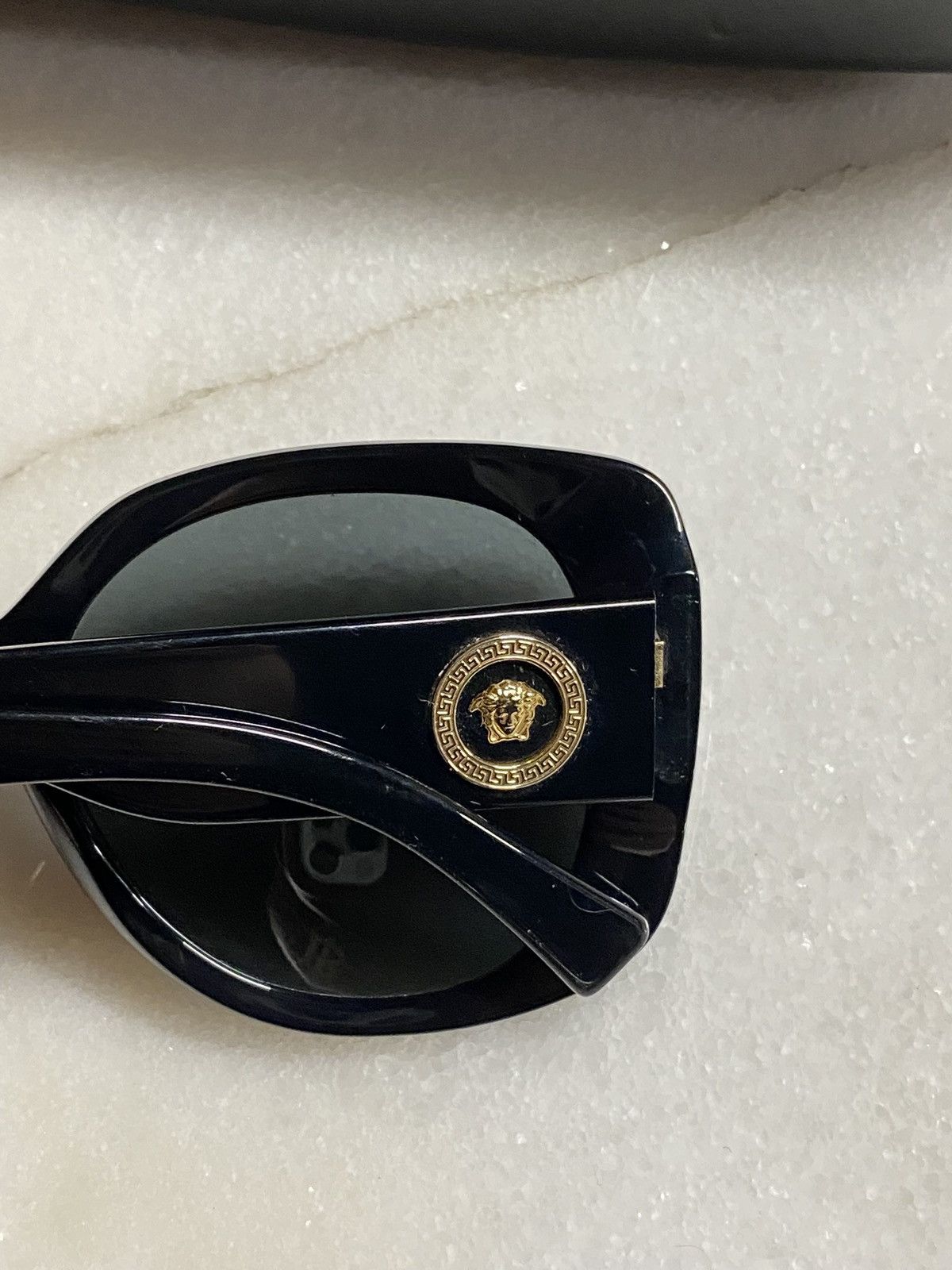 Designer Versace Black Medusa Logo Sunglasses Shades Size ONE SIZE - 4 Thumbnail