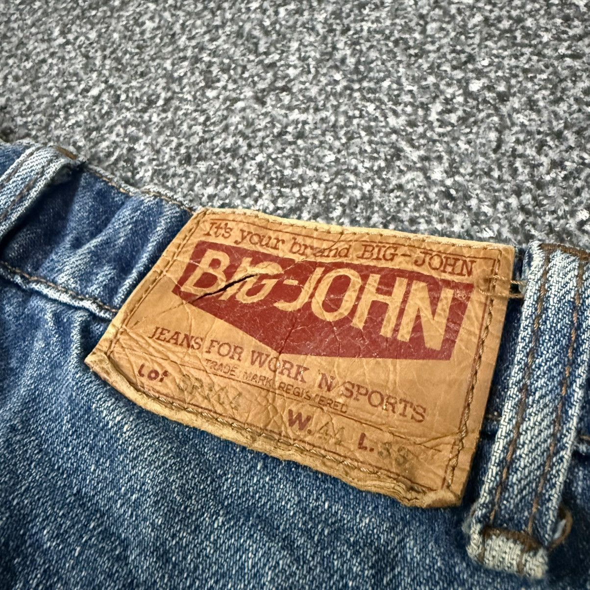 Big John 🔥🇯🇵 Vintage 80s Big Size Distressed Denim Size US 44 / EU 60 - 7 Thumbnail