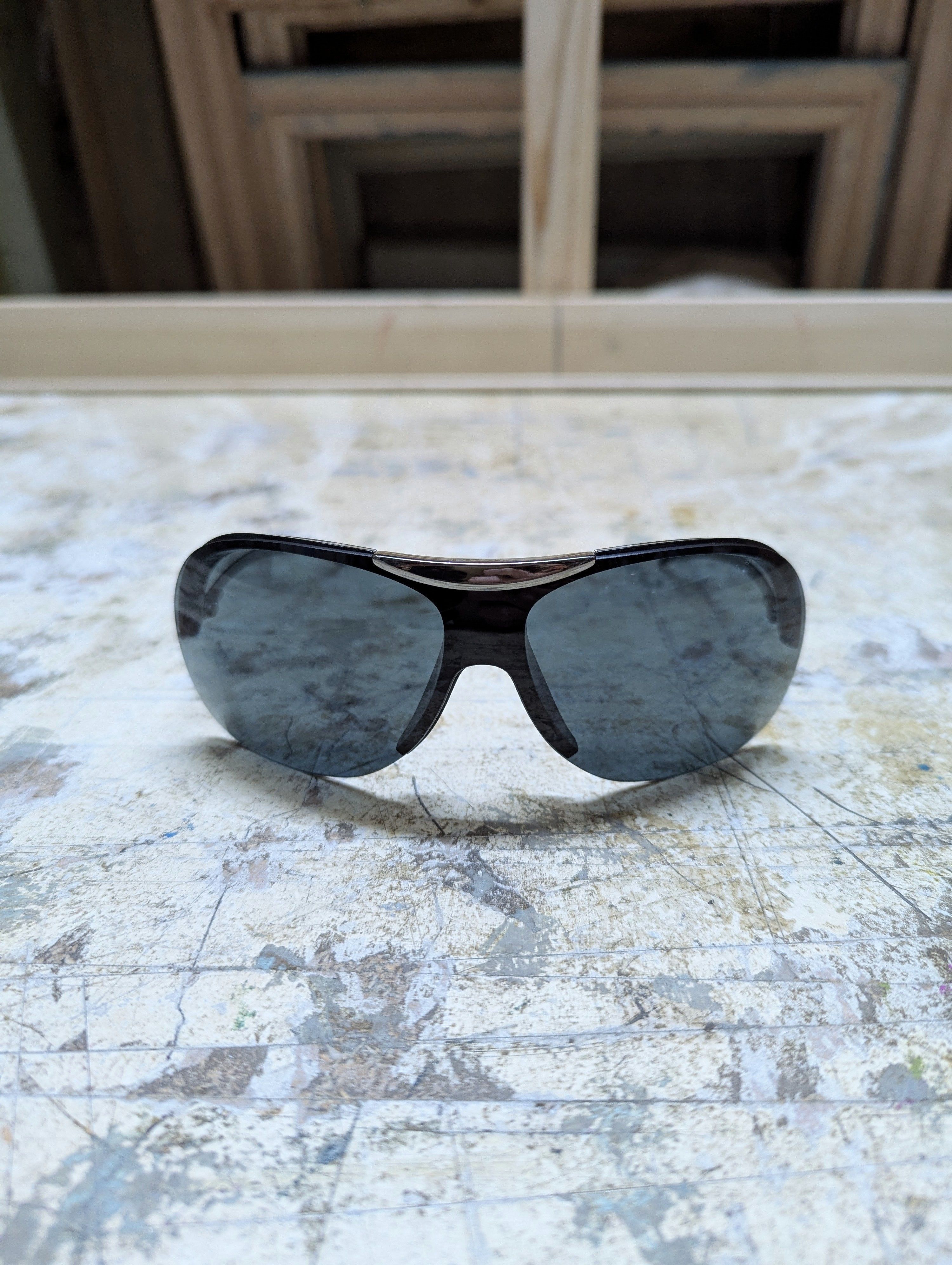 Chanel 00s Chanel Shield Rimless Sunglasses Size ONE SIZE - 6 Thumbnail