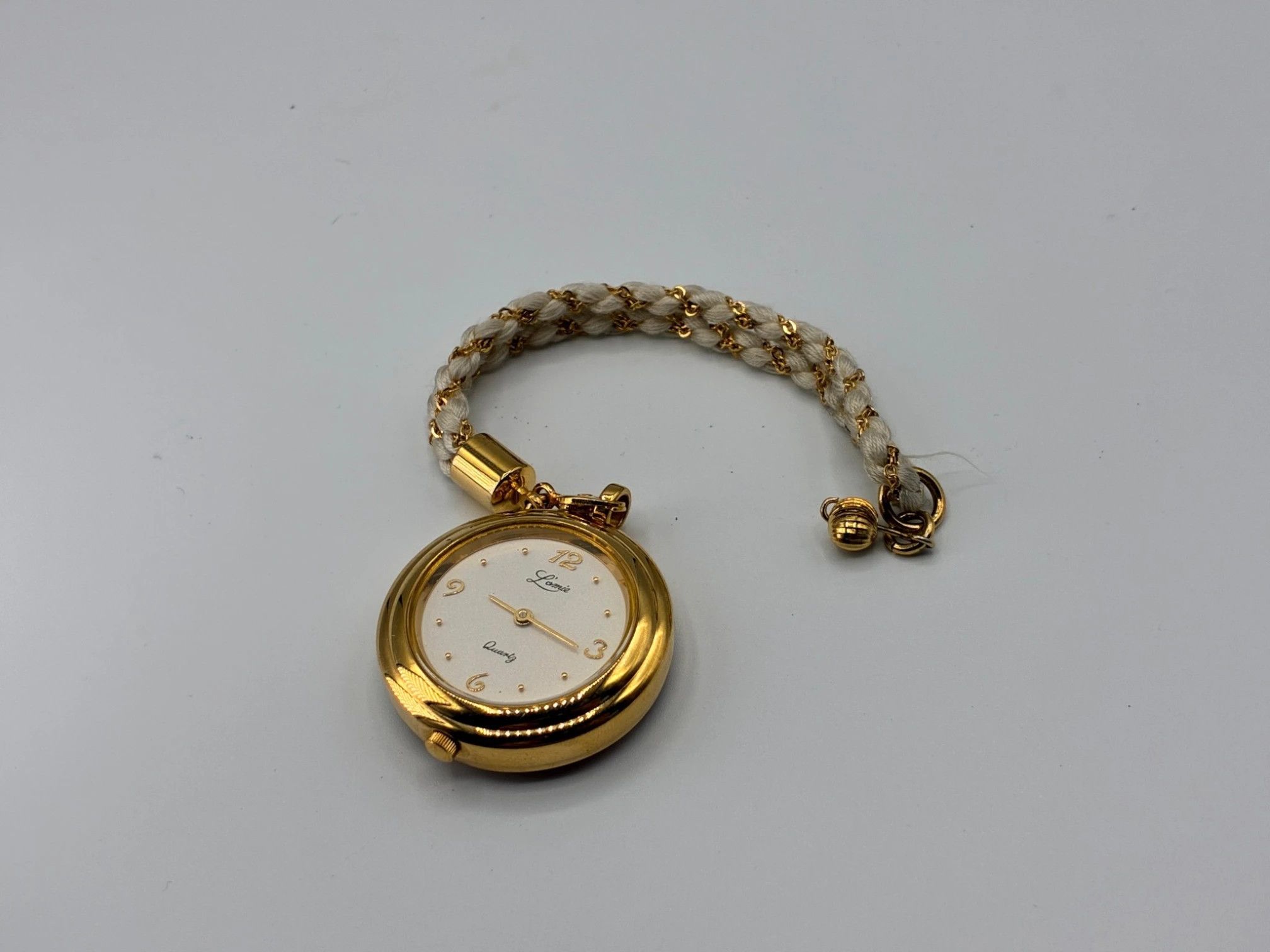 Other L'Amie Quartz Vintage Gold Tone Enamel Rabbit Pocket Watch Size ONE SIZE - 3 Thumbnail