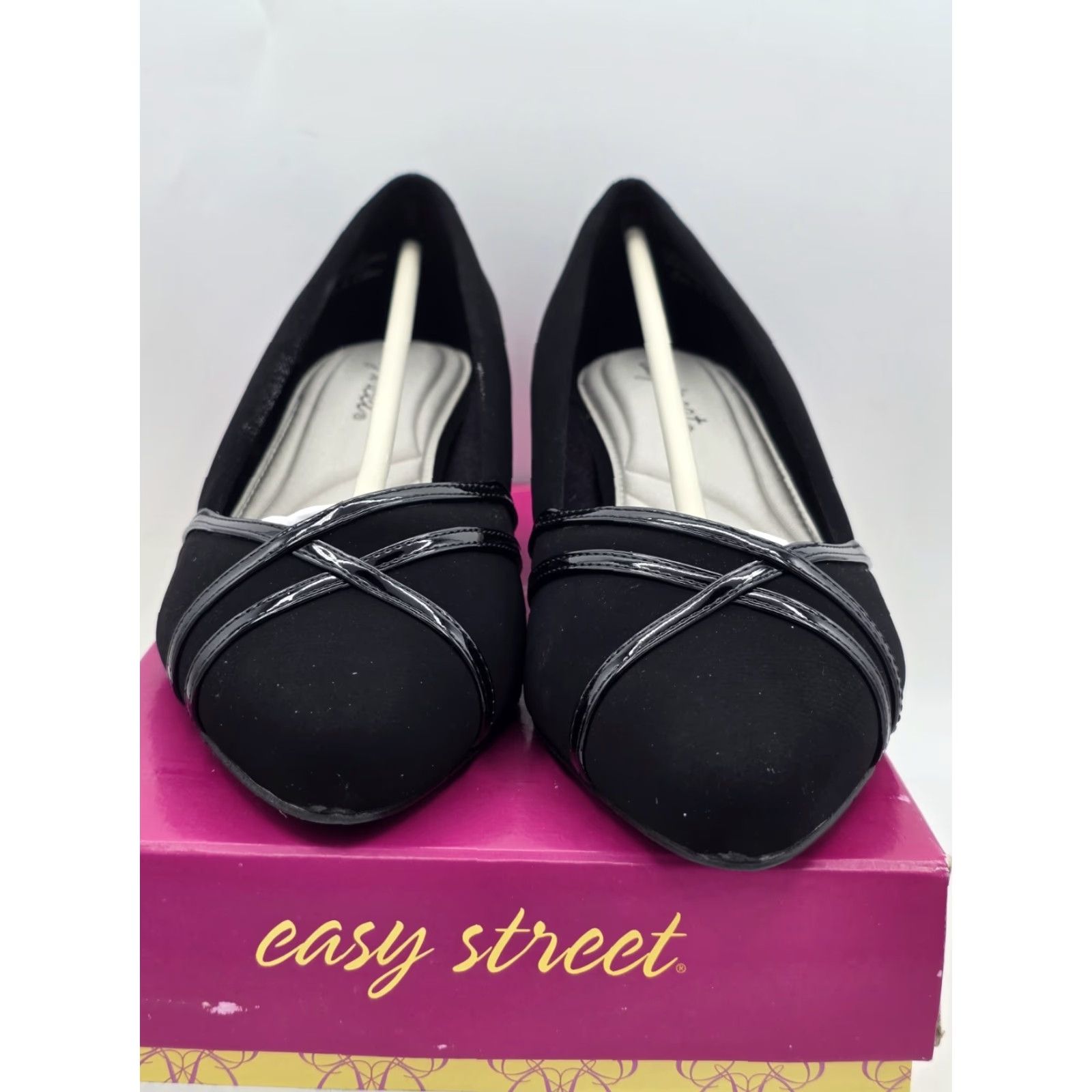 Vintage NEW Easy Street Lotus - Black - Women's Pump Size 8.5 Size US 9 / IT 39 - 2 Thumbnail