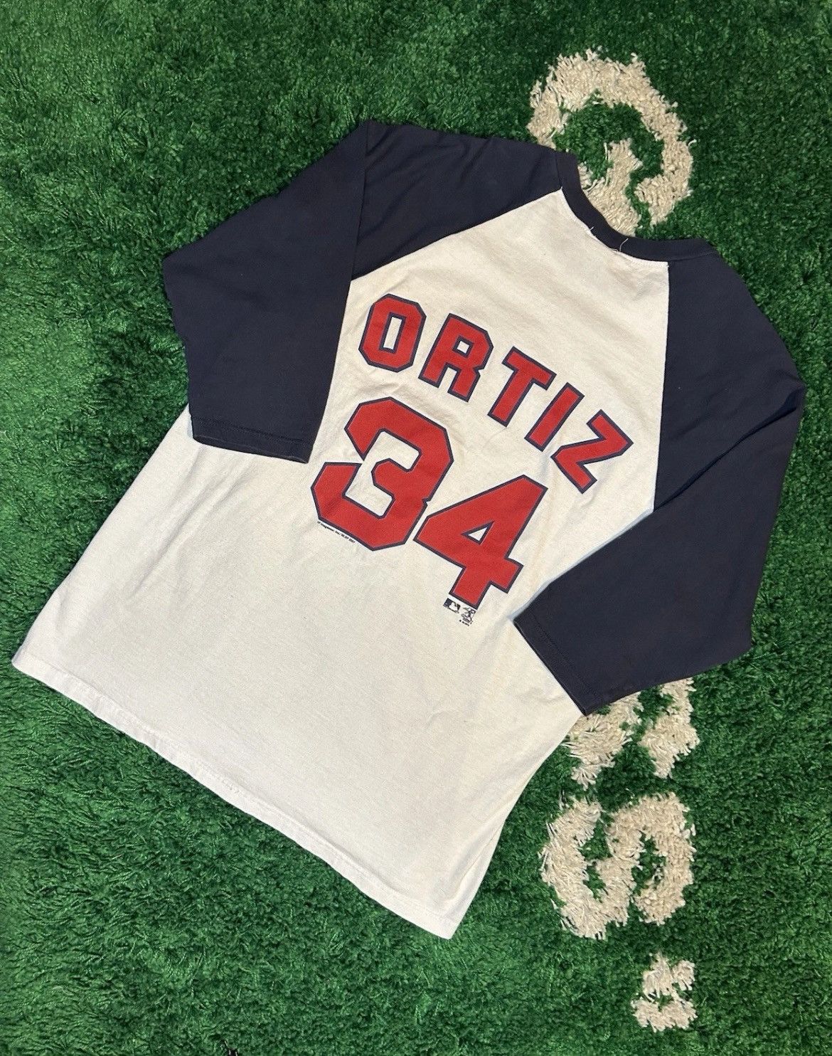 MLB Vintage David Ortiz 3 Quarter Sleeve Shirt Size Large Preown Size US L / EU 52-54 / 3 - 4 Thumbnail