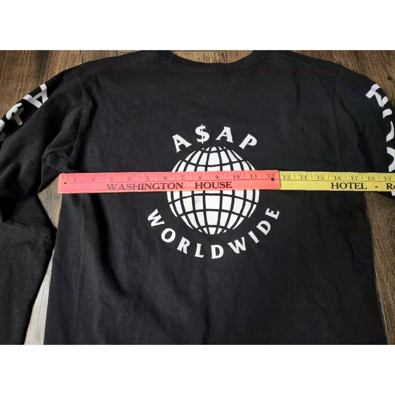 Doublet VINTAGE? No — Actually Unbranded ASAP Rocky Worldwide Album Tour Tee T Shirt Long Sleeve Men S Black Logo Graphic 2000s Music Mens Size US S / EU 44-46 / 1 - 3 Thumbnail
