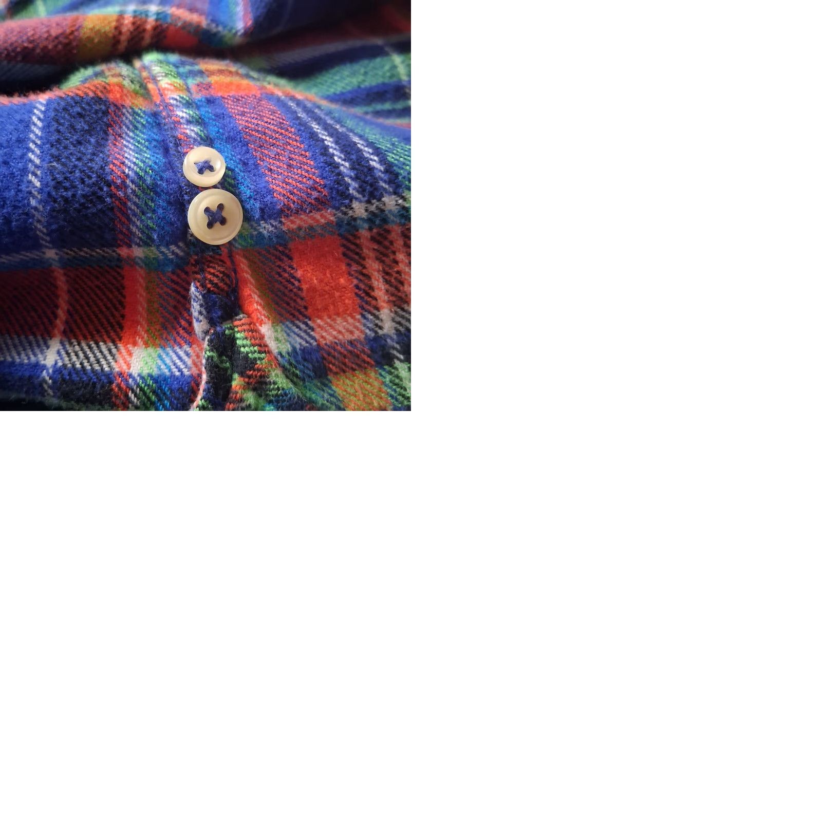 Ralph Lauren Ralph Lauren Flannel Shirt Men XL Blue Orange Green Plaid Tartan Button Down Size US XL / EU 56 / 4 - 10 Thumbnail