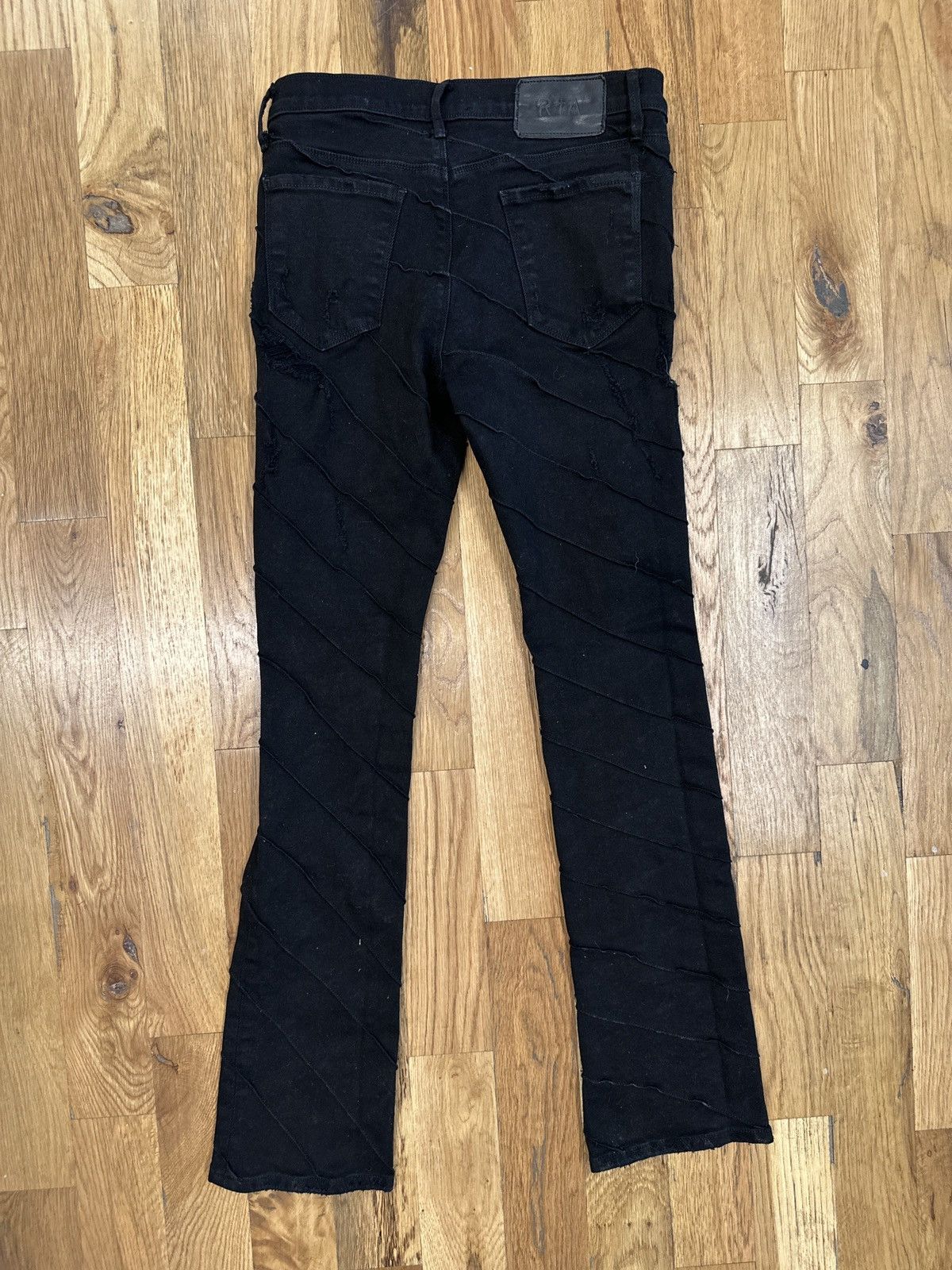 Rta RTA Bevel Distressed Black Denim Jeans Size 28 Size US 28 / EU 44 - 2 Thumbnail