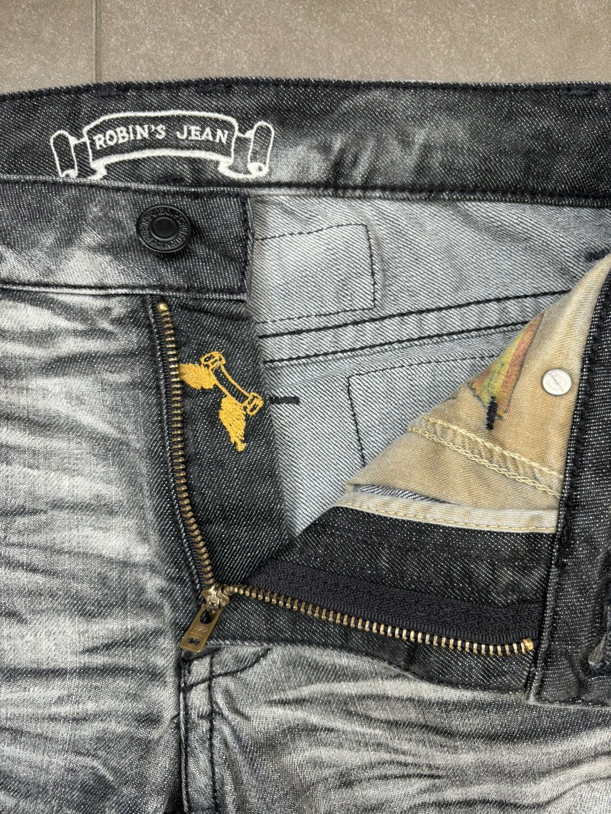 Robins Jeans Robins Jeans - Grey Rhinestone Size US 29 - 7 Thumbnail