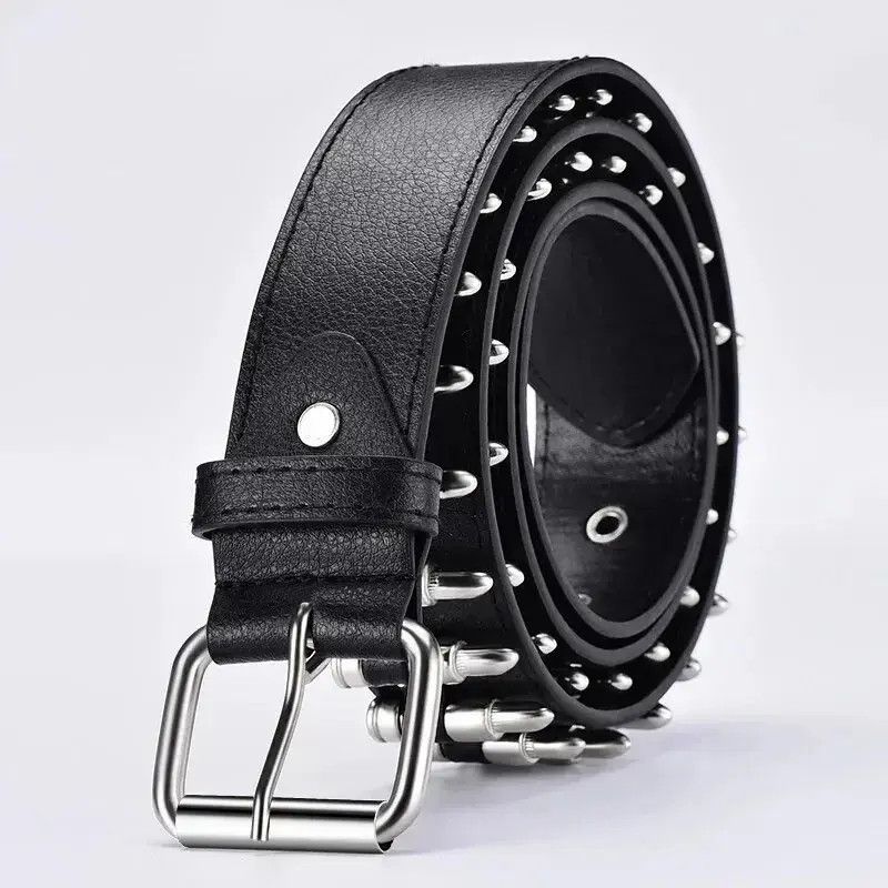 Japanese Brand 105cm Artificial Bullet Punk Gothic Army Belt Size ONE SIZE - 3 Thumbnail