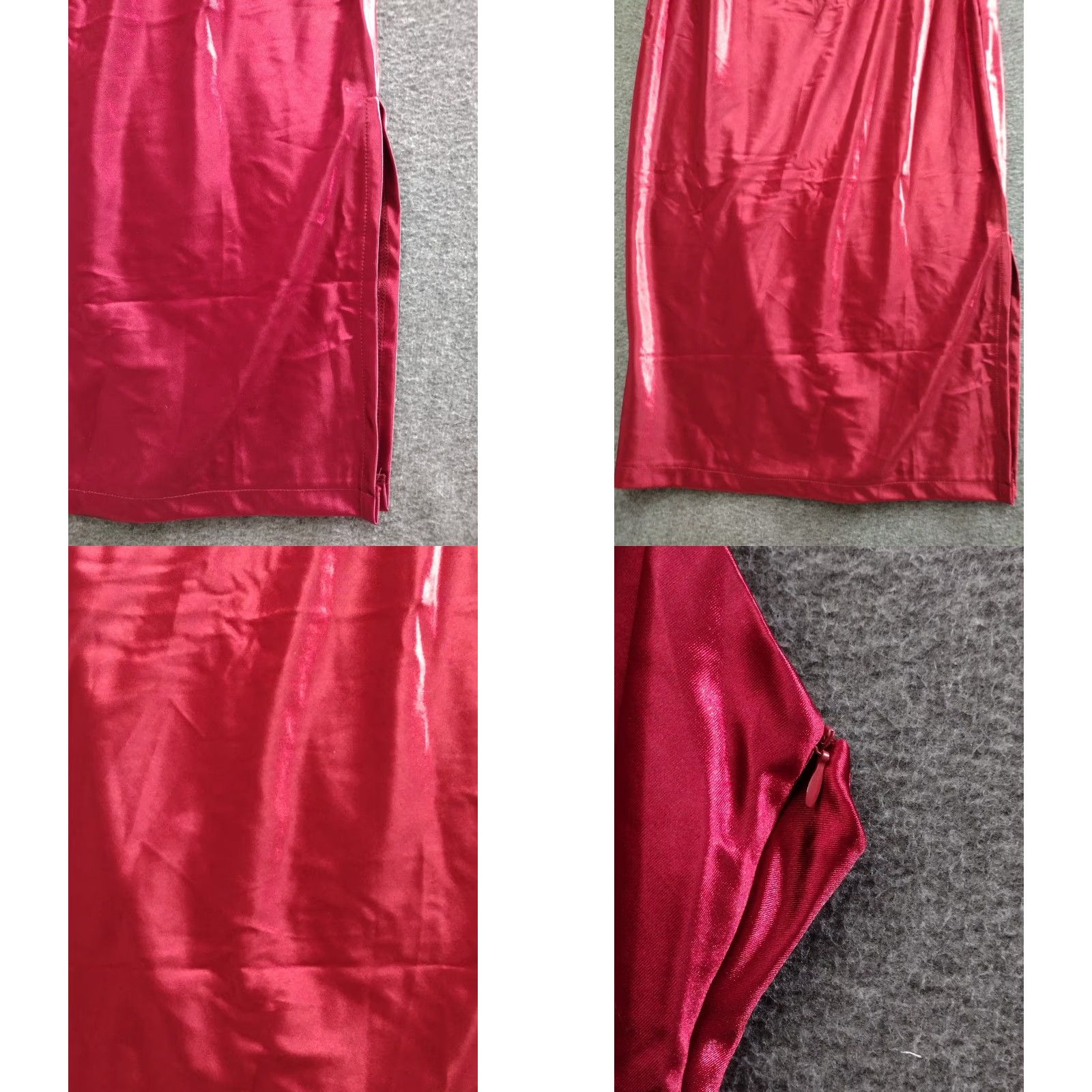 Vintage XXXITICAT Red/Hot Pink Slip Dress Sleeveless Women's Size Medium Size M / US 6-8 / IT 42-44 - 8 Thumbnail