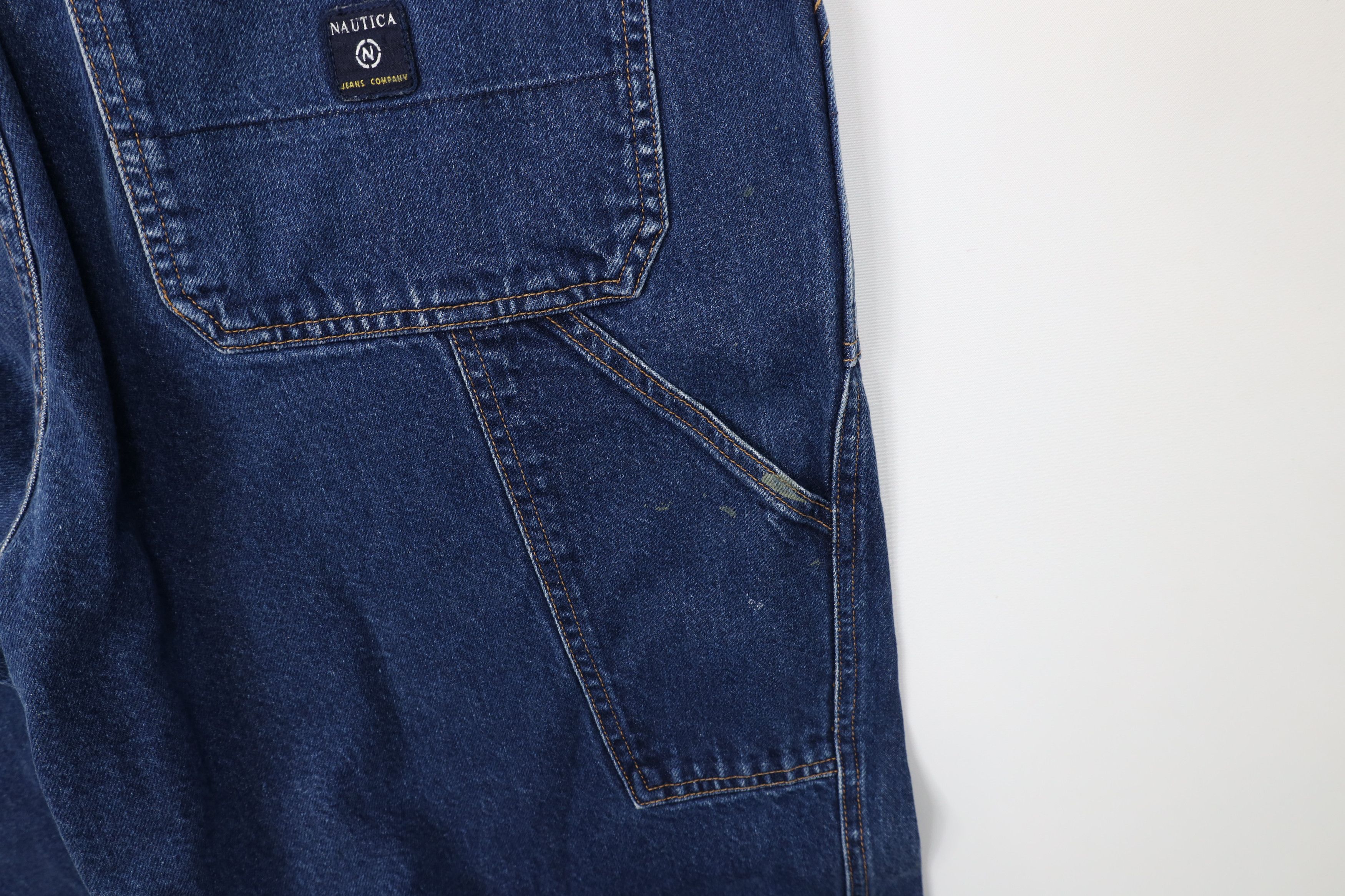 Nautica Vintage 90s Nautica Baggy Big Pocket Wide Leg Denim Jeans Size US 36 / EU 52 - 15 Thumbnail