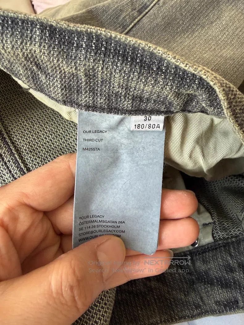 Our Legacy Our Legacy Gray denim pants Size US 30 / EU 46 - 6 Thumbnail