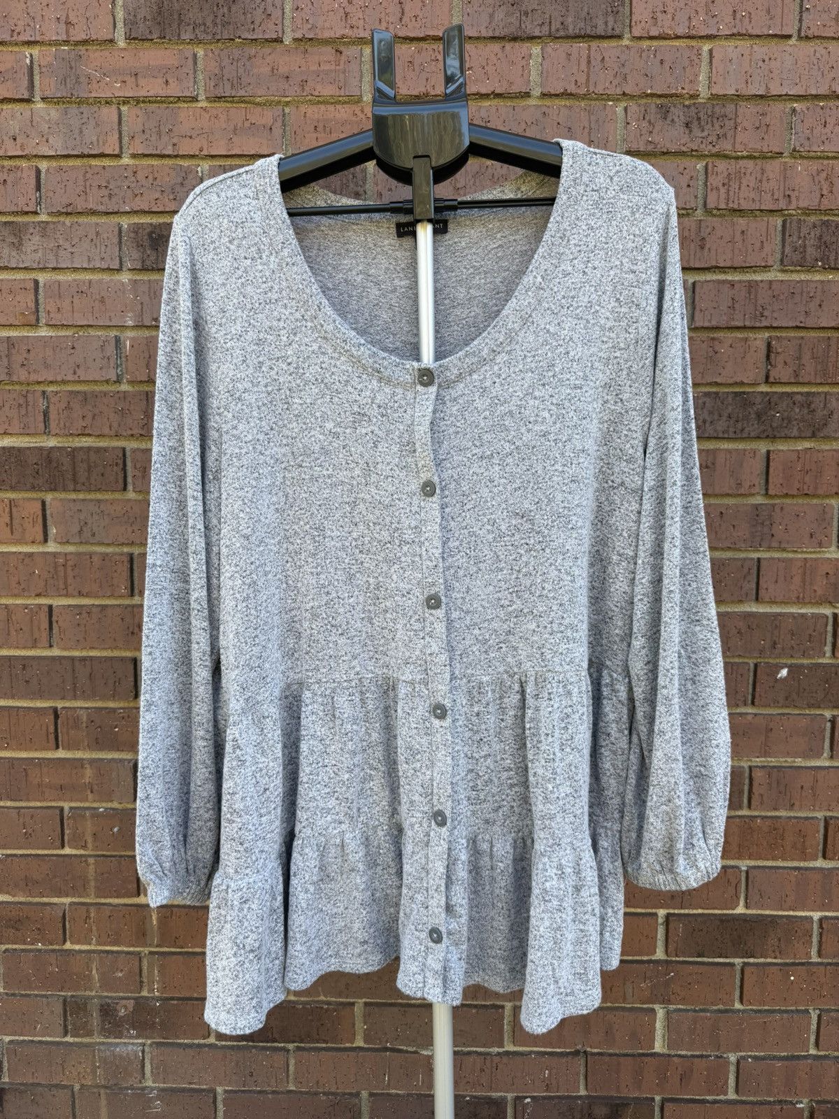 Other Lane Bryant Tiered Babydoll Top Scoop Neck Long Sleeve 22/24 Size 3XL / US 20-22 - 1 Thumbnail