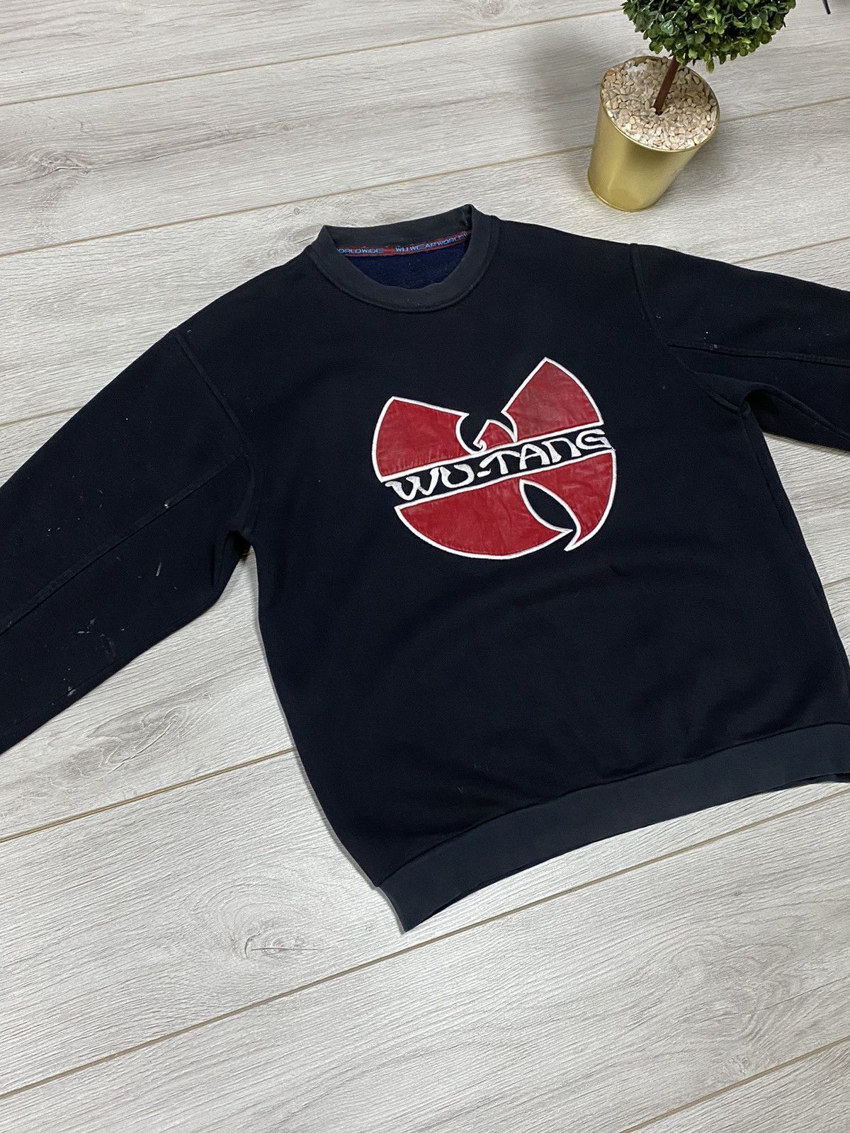 Wu-Tang Clan Wutang vintage painted embroidered big logo sweatshirt USA Size US XL / EU 56 / 4 - 5 Thumbnail