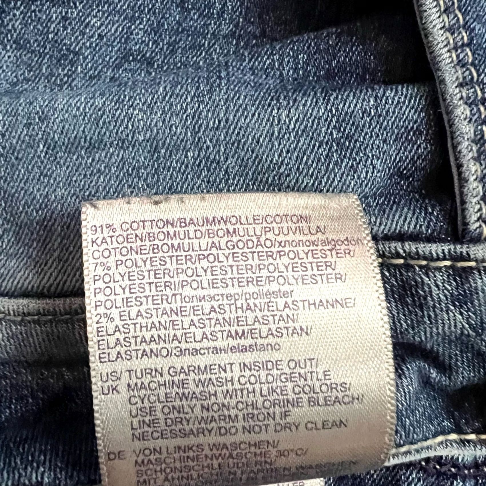 NYDJ NYDJ Jeans Womens 14 Clarissa Ankle High Rise Blue Denim Jeans 34x27 Womens Size 36" / US 14 / IT 50 - 7 Thumbnail