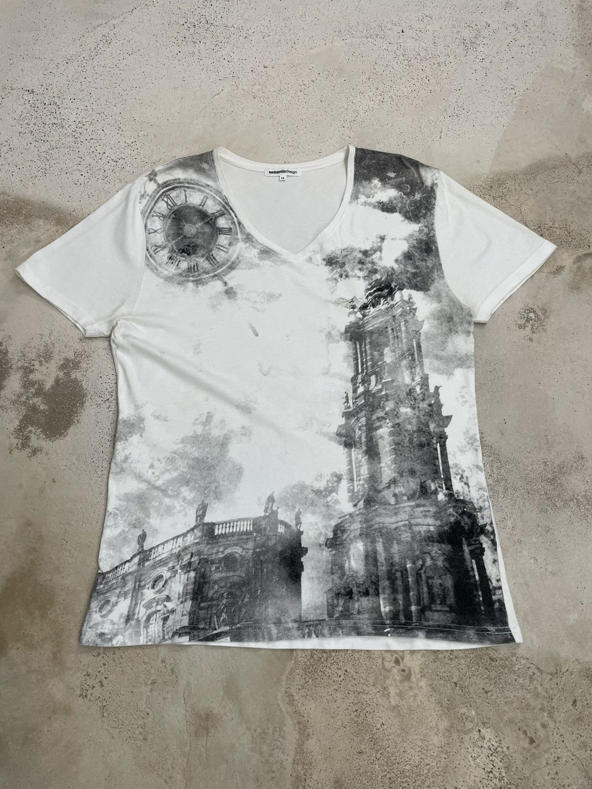 Japanese Brand Semantic Smoke London Clock Art History Painting Unisex Tee Size US L / EU 52-54 / 3 - 1 Thumbnail