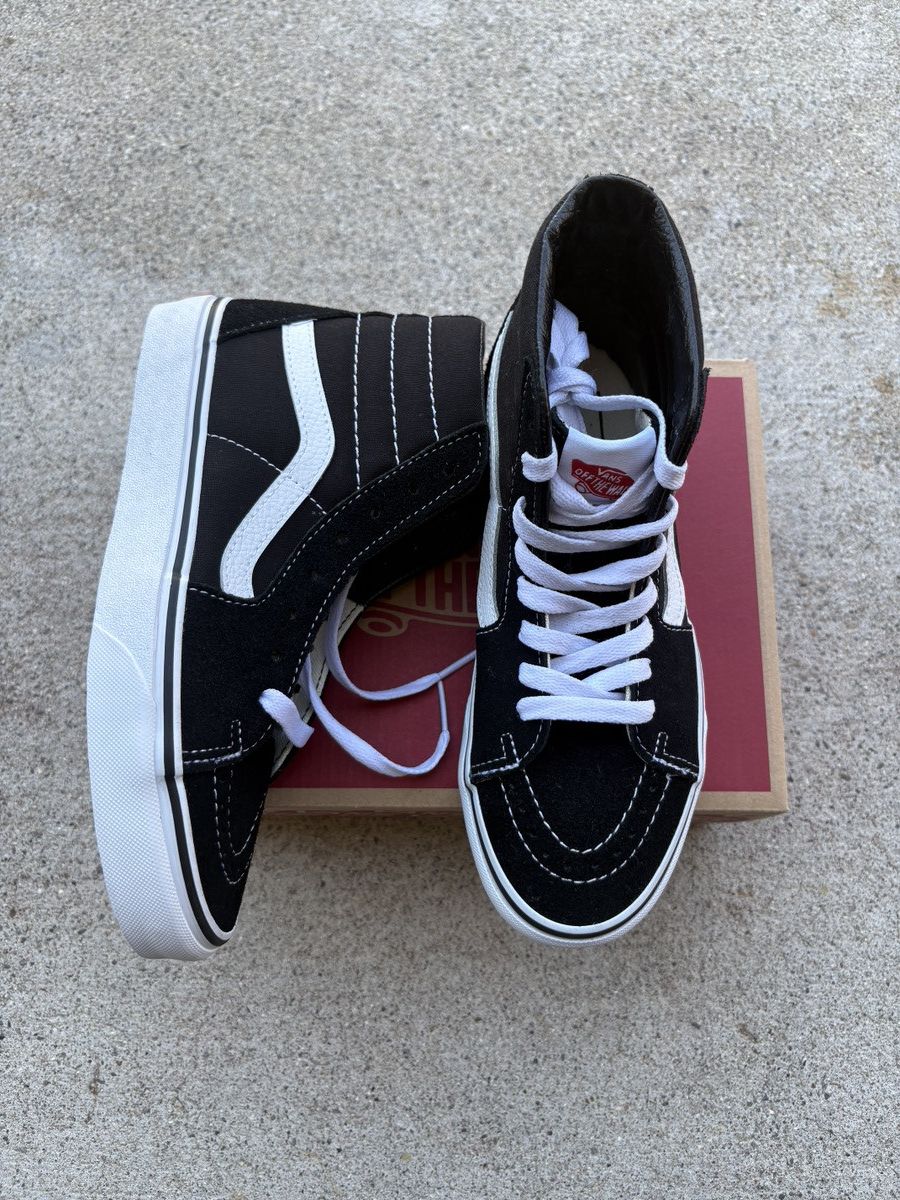 Vans DS Vans Sk8-Hi Black/White Size 5 Size US 5 / EU 37 - 6 Thumbnail