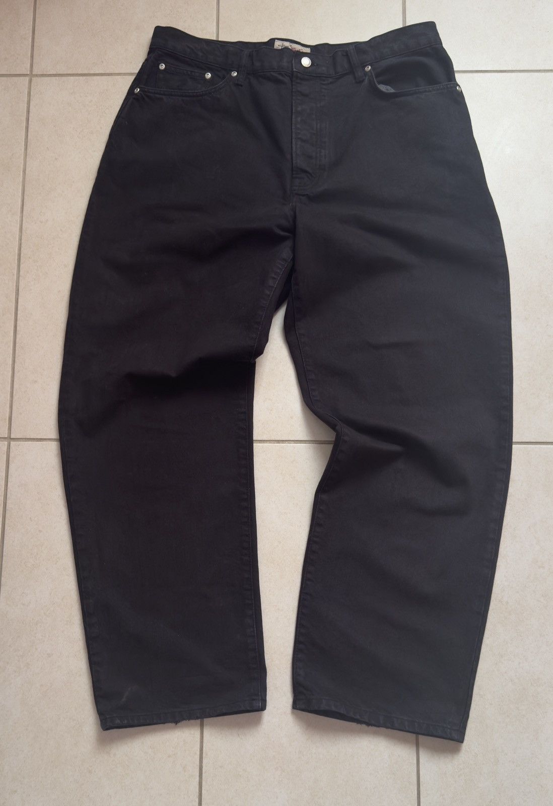 Stussy Stussy Big OI' Quilted Denim Jeans Black | Grailed