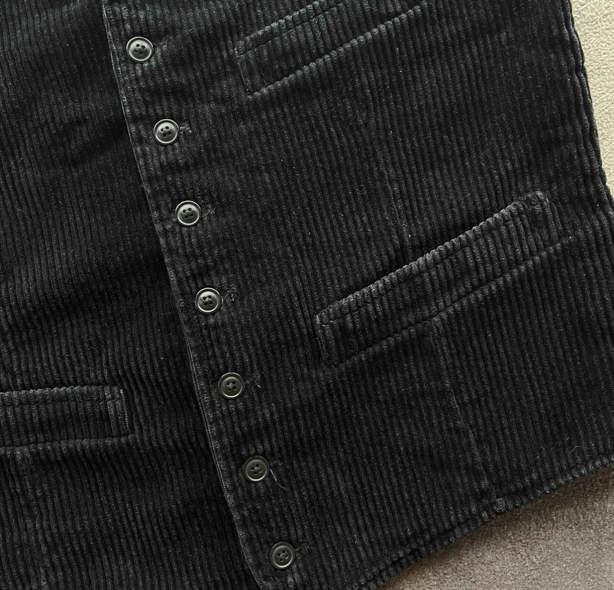 Denim & Supply Ralph Lauren Denim Supply Black Corduroy Vest - Ralph Lauren RL Polo K22 Size US S / EU 44-46 / 1 - 5 Thumbnail