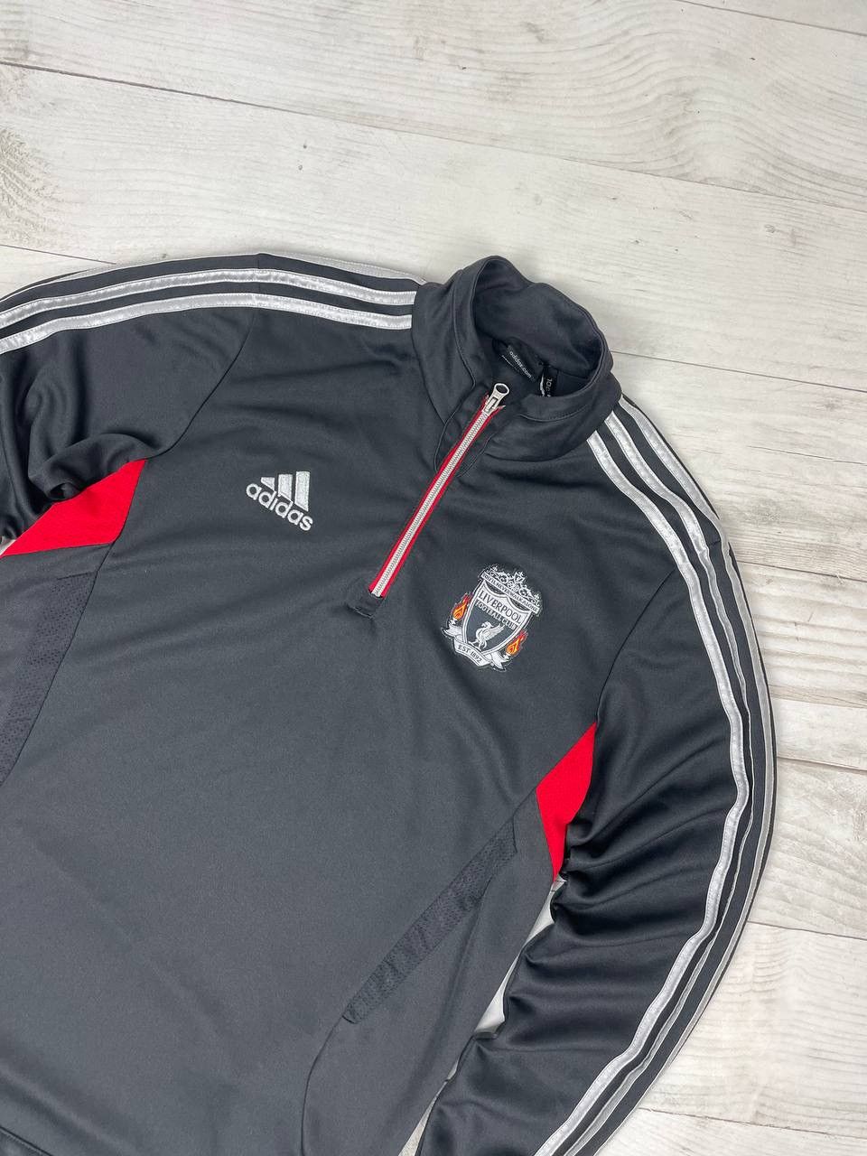 Adidas Adidas Liverpool 2011 2012 Training 1/4 Zip Drill Top Size US M / EU 48-50 / 2 - 3 Thumbnail