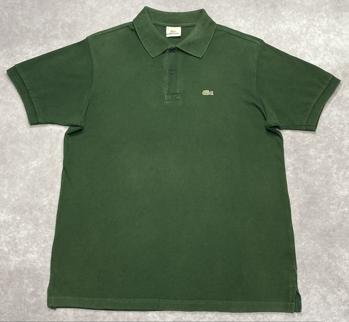 Lacoste Vintage Lacoste Forest Green Classic Fit Polo Shirt Size US M / EU 48-50 / 2 - 1 Thumbnail