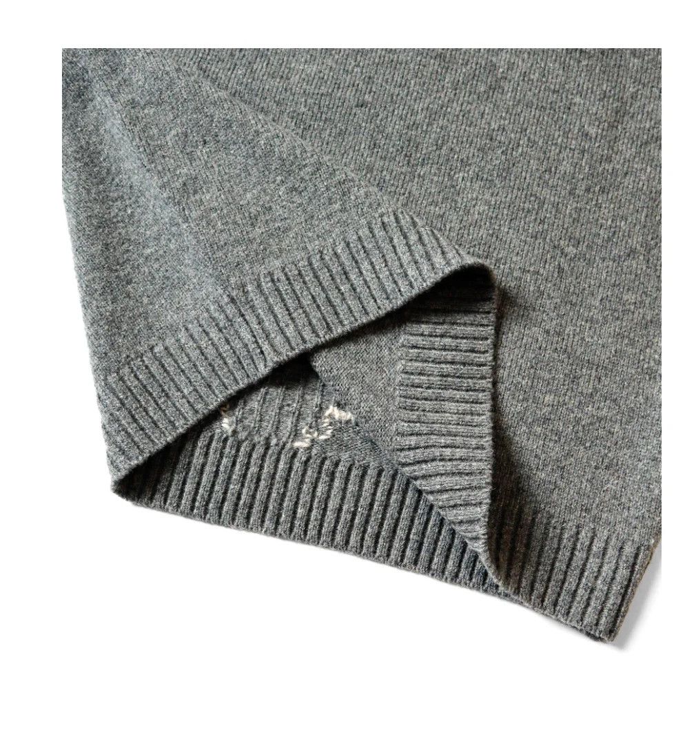 Kapital Kapital Kountry Skeleton Knit 5G Vest Gray Wool Size 5 Size US XL / EU 56 / 4 - 7 Thumbnail