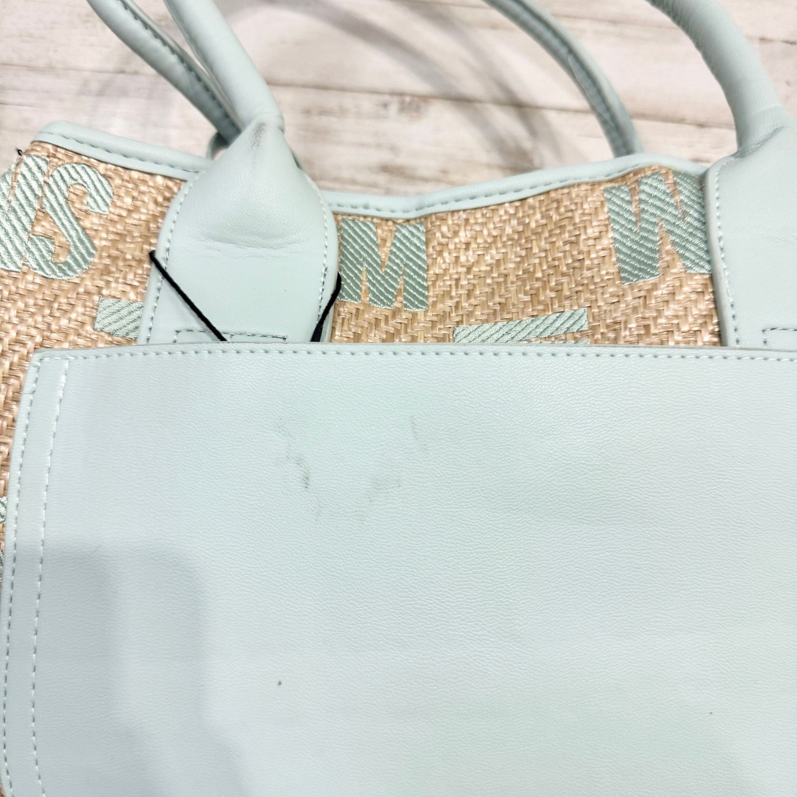 Steve Madden Steve Madden Women Teal Summer Oversized Large Tote Bag Size ONE SIZE - 3 Thumbnail
