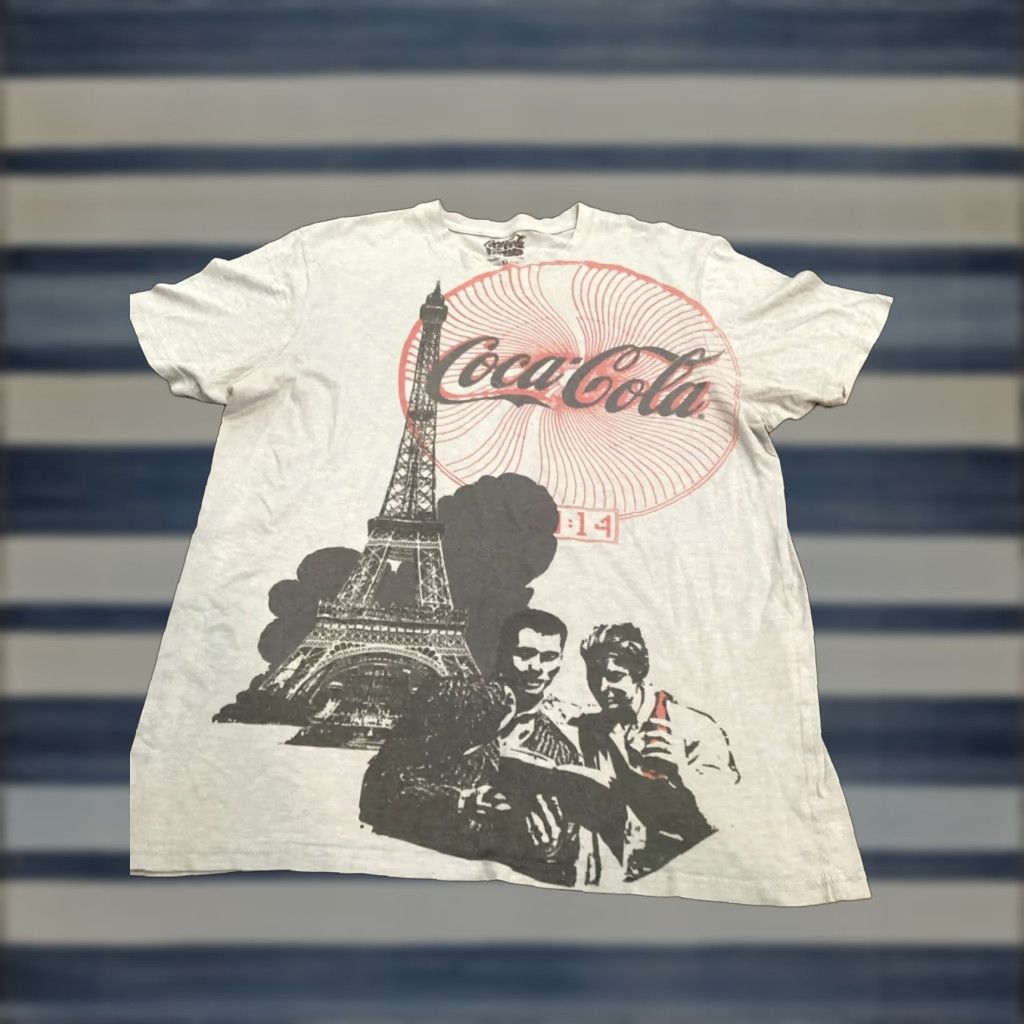 Vintage Coca-Cola T-Shirt Men XL Gray Crew Neck Short Sleeve Vintage No Size US XL / EU 56 / 4 - 1 Thumbnail