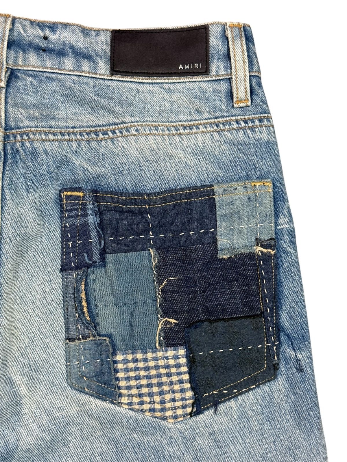 Amiri Amiri Plaid Distressed Skinny Jeans Size 28 Size US 28 / EU 44 - 6 Thumbnail