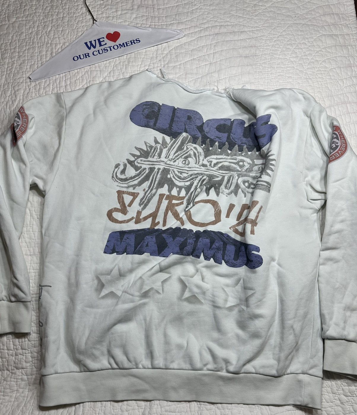 Travis Scott TRAVIS SCOTT UTOPIA TOUR UNFINISHED SAMPLE HOODIE- 2XL Size US XXL / EU 58 / 5 - 6 Thumbnail