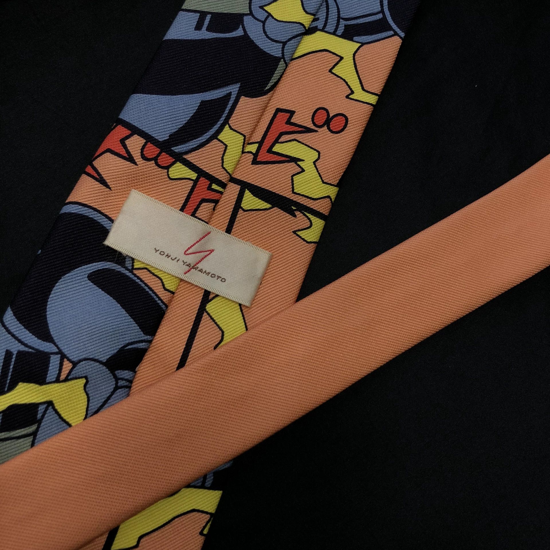 Yohji Yamamoto Yohji Yamamoto 1993SS Tetsujin 28-go Manga Silk Tie Size ONE SIZE - 6 Thumbnail