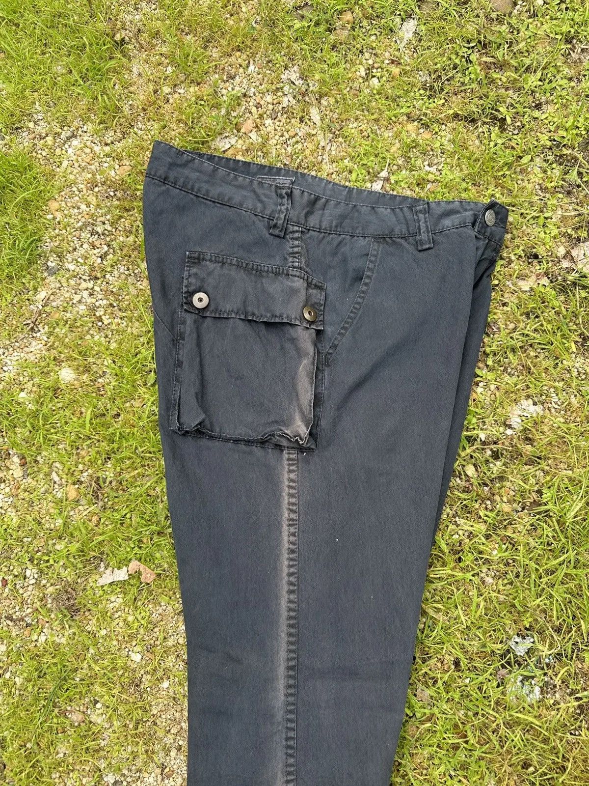 Beauty Beast RNA INC. TROUSERS BAGGY BLACK FADED WIDE LEGS PANTS Size US 29 - 13 Thumbnail