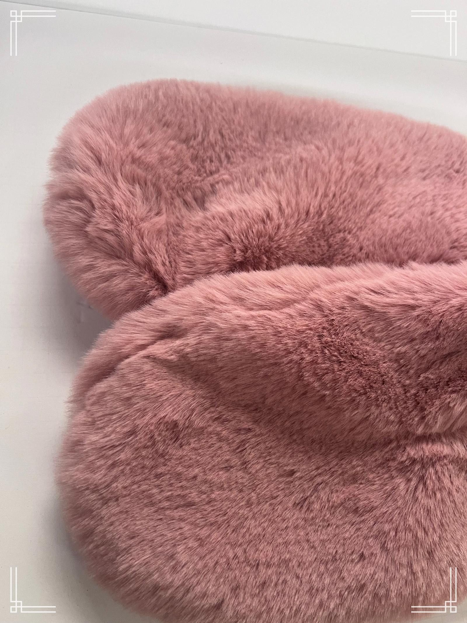 Designer INC International Concepts Faux Fur Scarf, Blush Pink Size ONE SIZE - 2 Thumbnail