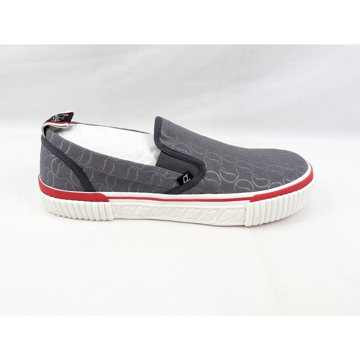 Christian Louboutin o1rshd1 Pedro Boat Flat Sneakers in Smoky Size US 11 / EU 44 - 1 Thumbnail