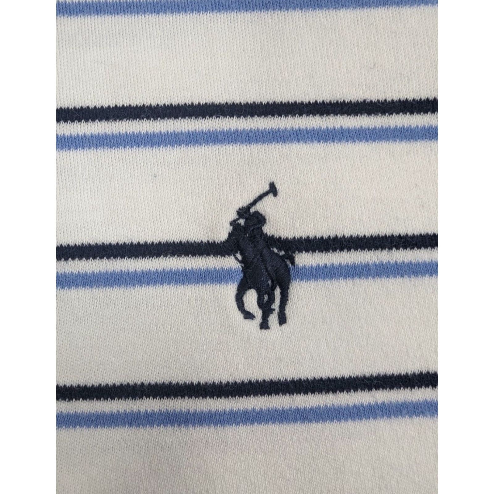 Polo Ralph Lauren VINTAGE Polo Ralph Lauren Short Sleeve Polo Men 2XL Blue White Striped Pony Shirt Size US XXL / EU 58 / 5 - 3 Thumbnail