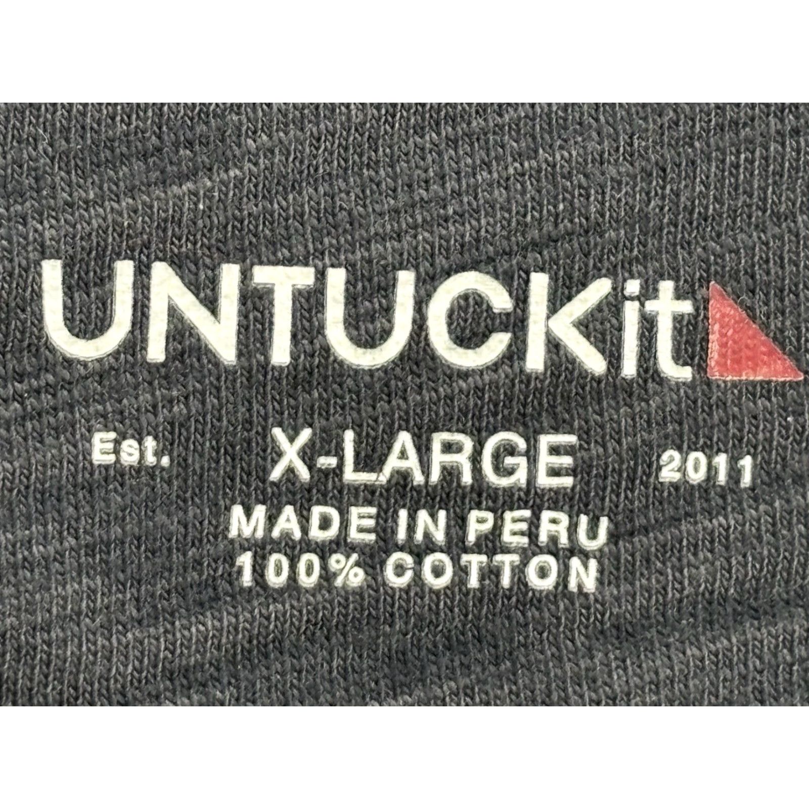 UNTUCKit UNTUCKit Henley Shirt Men XL Blue/gray Long Sleeve Slub Casual Mens Size US XL / EU 56 / 4 - 4 Thumbnail