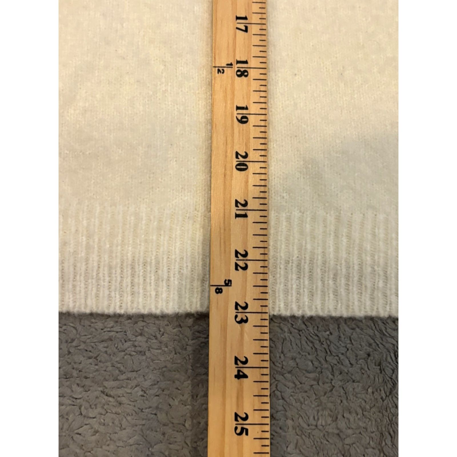 Vintage Lulus Sweater Womens Small Cream Long Sleeve Two Tone Ribbed Cuff Casual Pullover Knit Regular Winter Spring Fall Womens Size S / US 4 / IT 40 - 4 Thumbnail