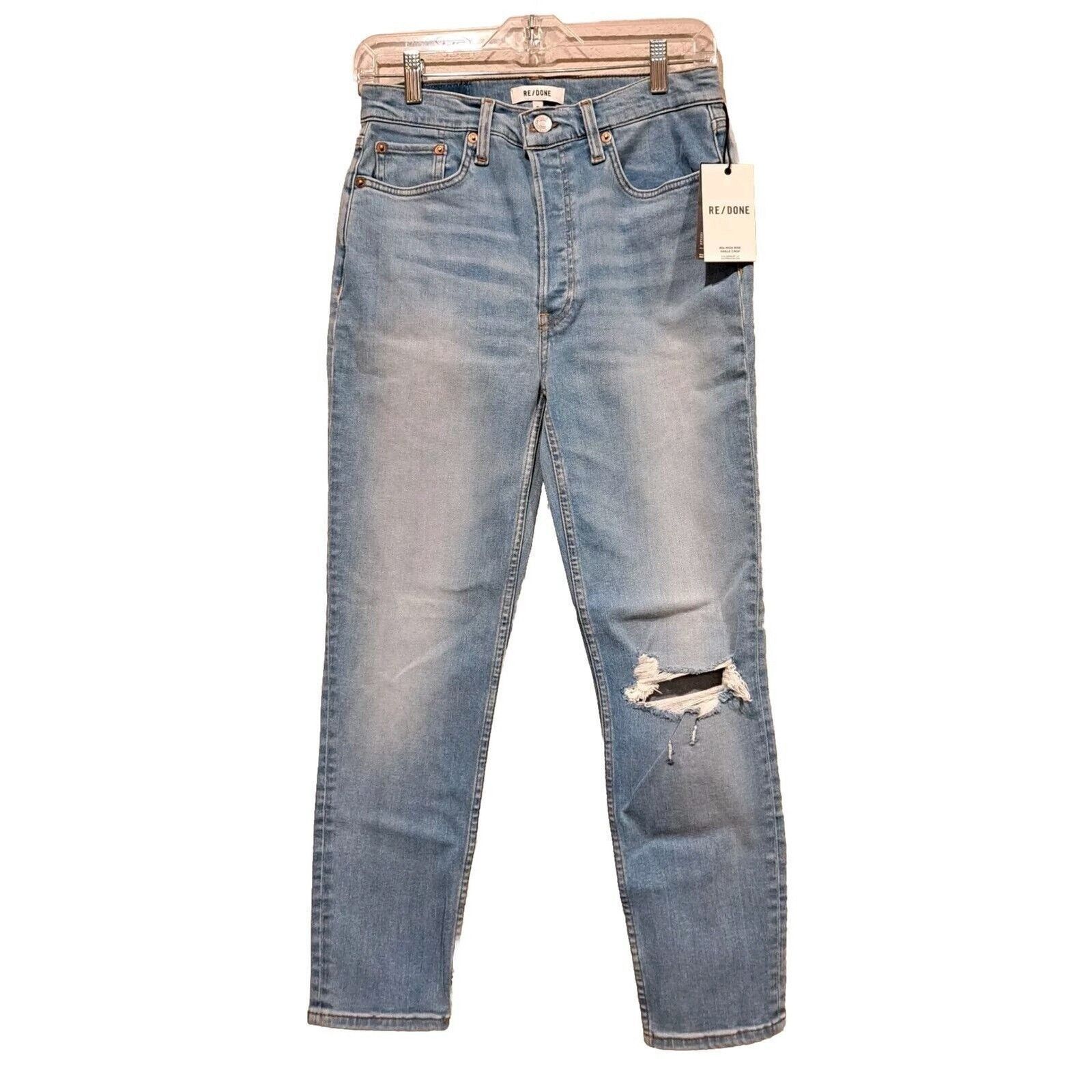 RE/DONE 90s High Rise Ankle Crop Denim Jeans Size 29 - NWT