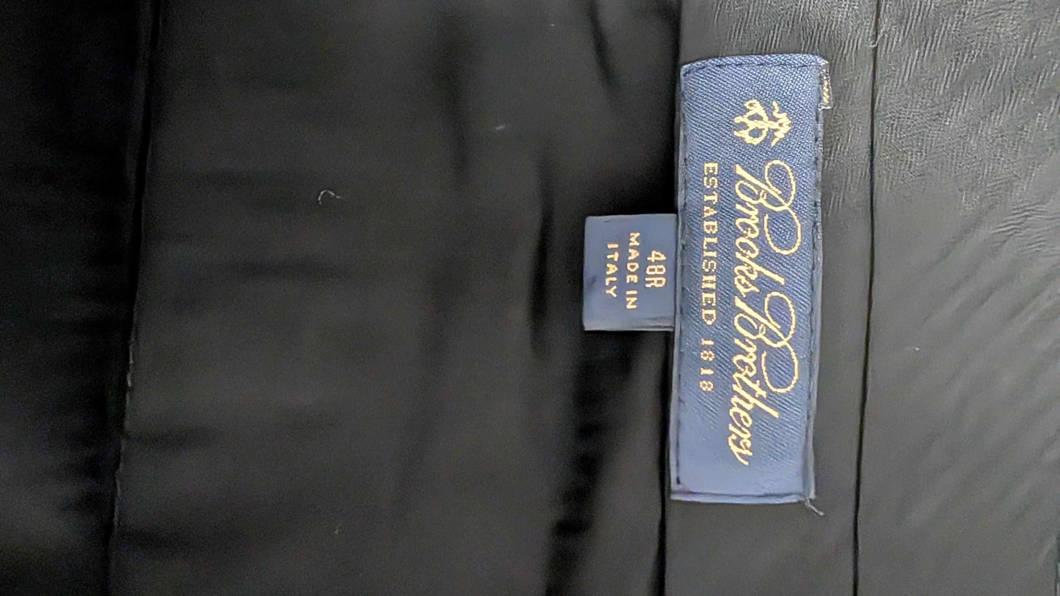 Brooks Brothers Brooks Brothers Black Wool Trousers 48R, W 60cm, L 90cm Size US 44 / EU 60 - 7 Thumbnail