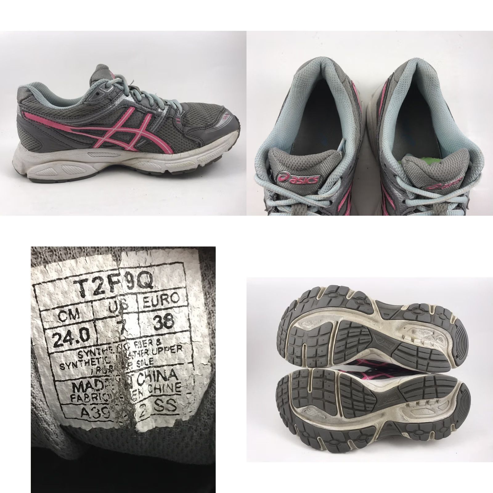 Asics VINTAGE ASICS Gel Conteno Womens Size 7 Gray Running Athletic Cross Training Shoes-556 Size US 7 / IT 37 - 8 Thumbnail