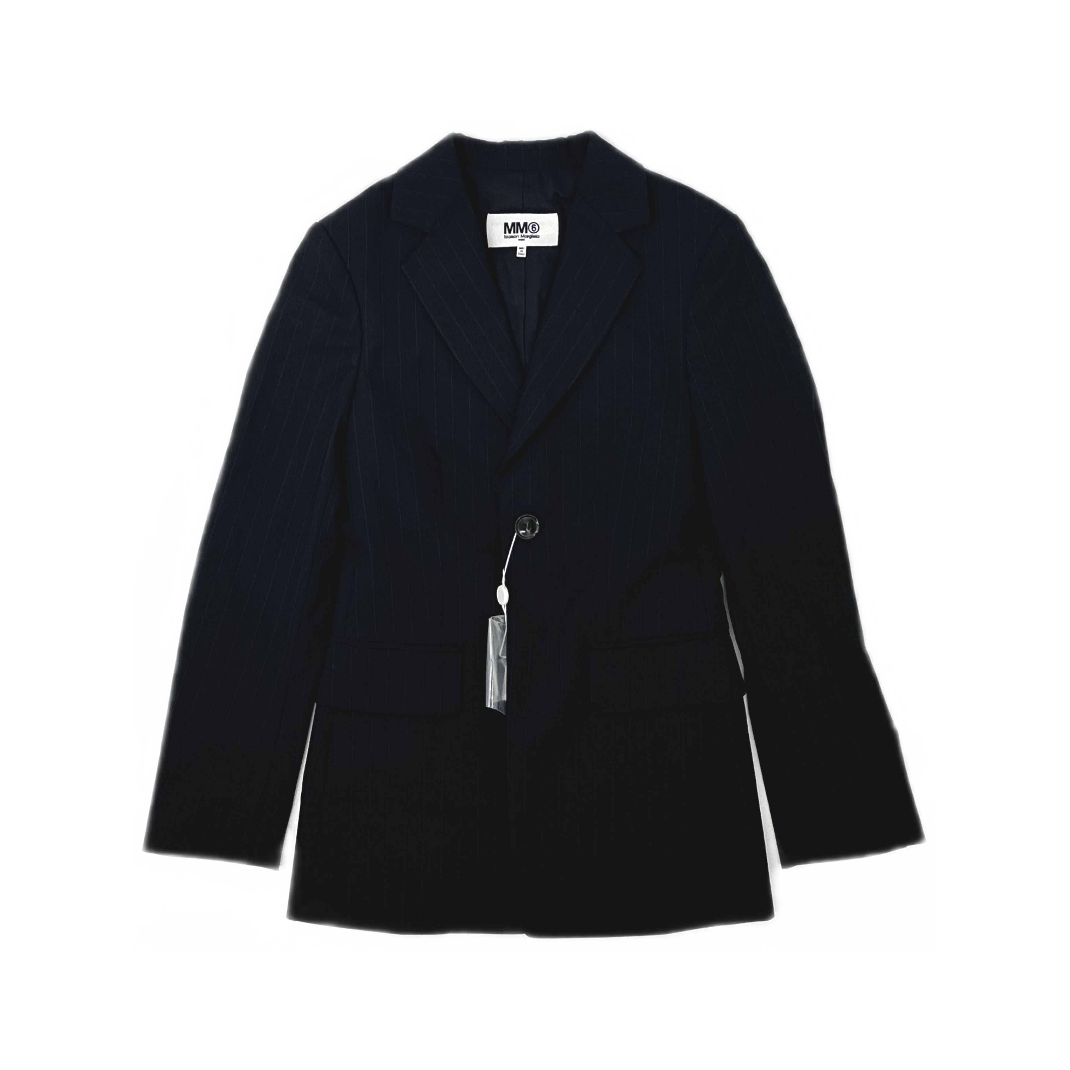 MM6 MM6 Maison Margiela Pinstripe Single-Breasted Blazer Size 36 Size XS / US 0-2 / IT 36-38 - 1 Thumbnail
